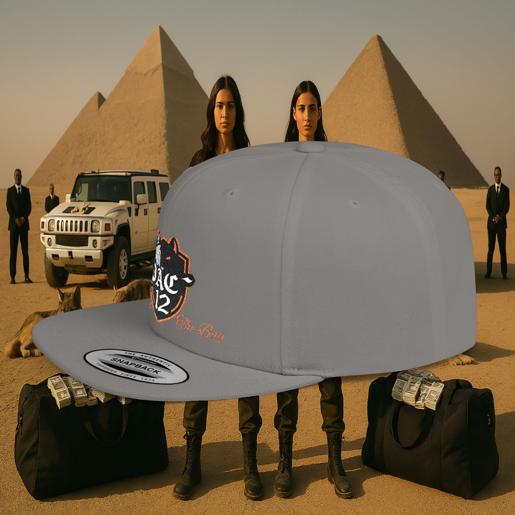 PAC 12 Flat Bill Snapback Hat Orange