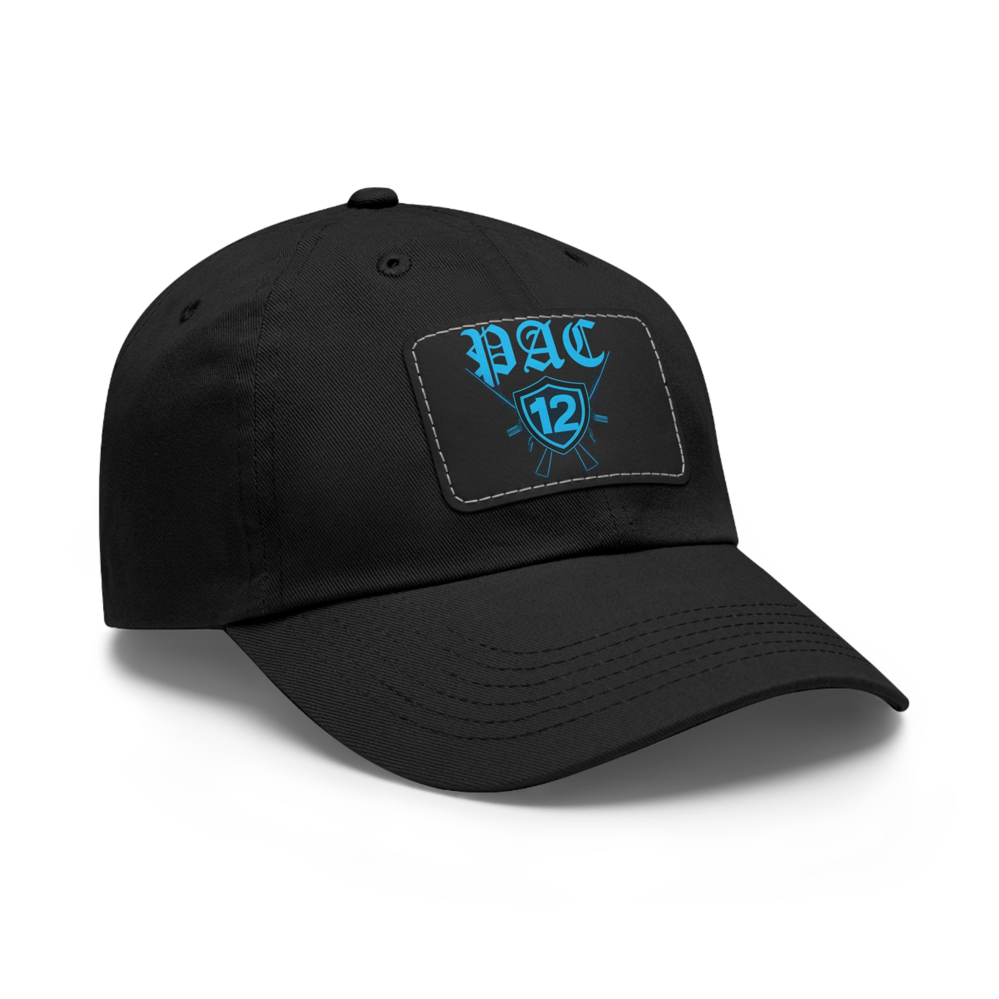 Pac 12 Logo on leather cut out