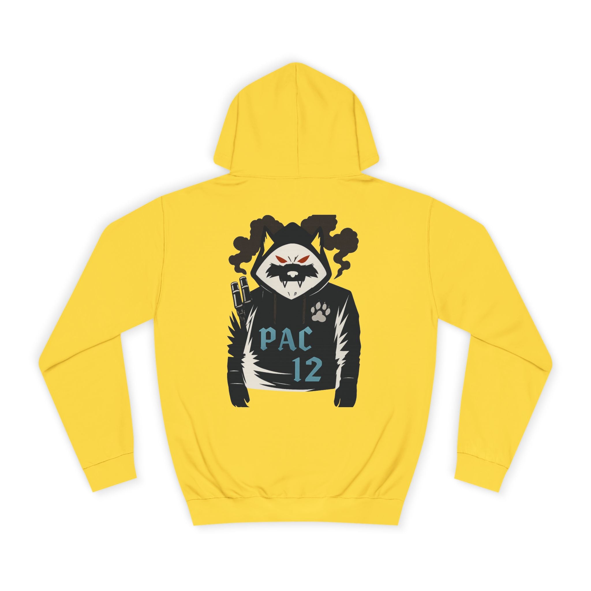 Unisex College Hoodie with Pac 12 Design, Cozy Sweatshirt for College Spirit, Perfect Gift for Students, Campus Wear, Unique Apparel