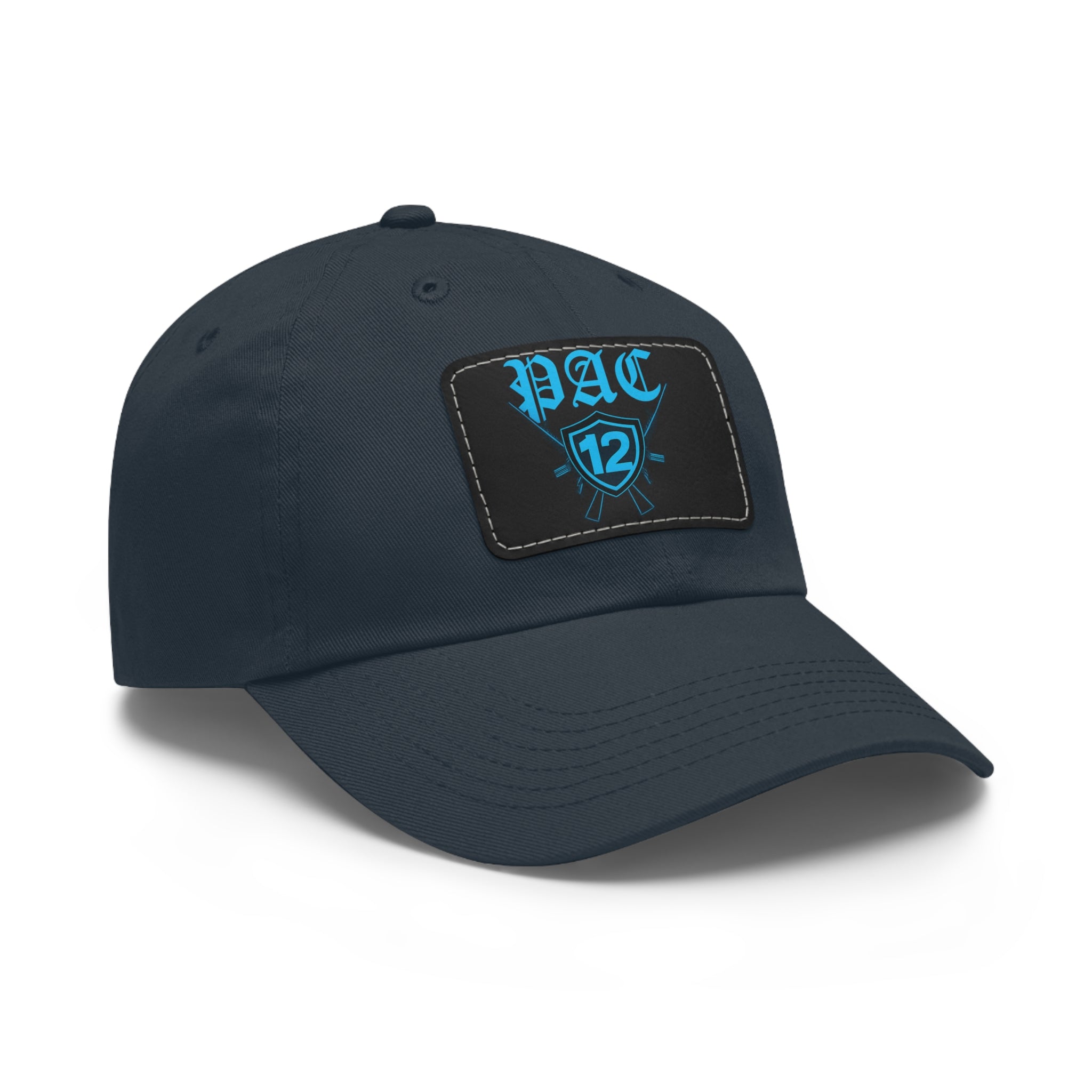 Pac 12 Logo on leather cut out