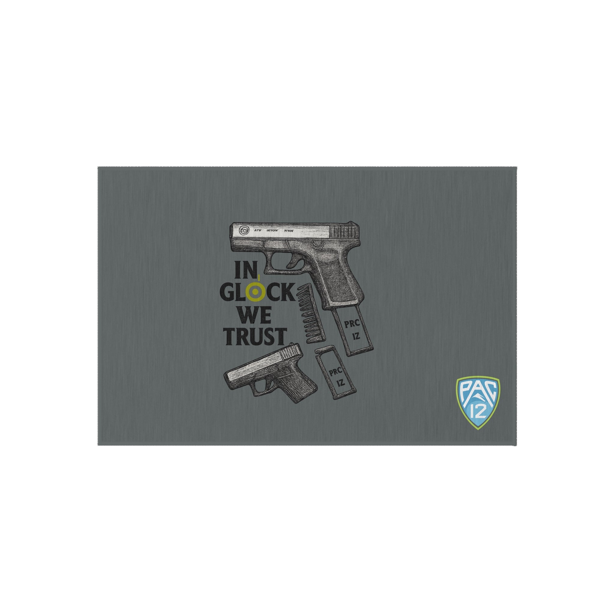Gun-Themed Outdoor Rug, Ideal for Gun Lovers, Rug for Patios, Home Decor, Man Cave Accessory, Gift for Gun Enthusiasts