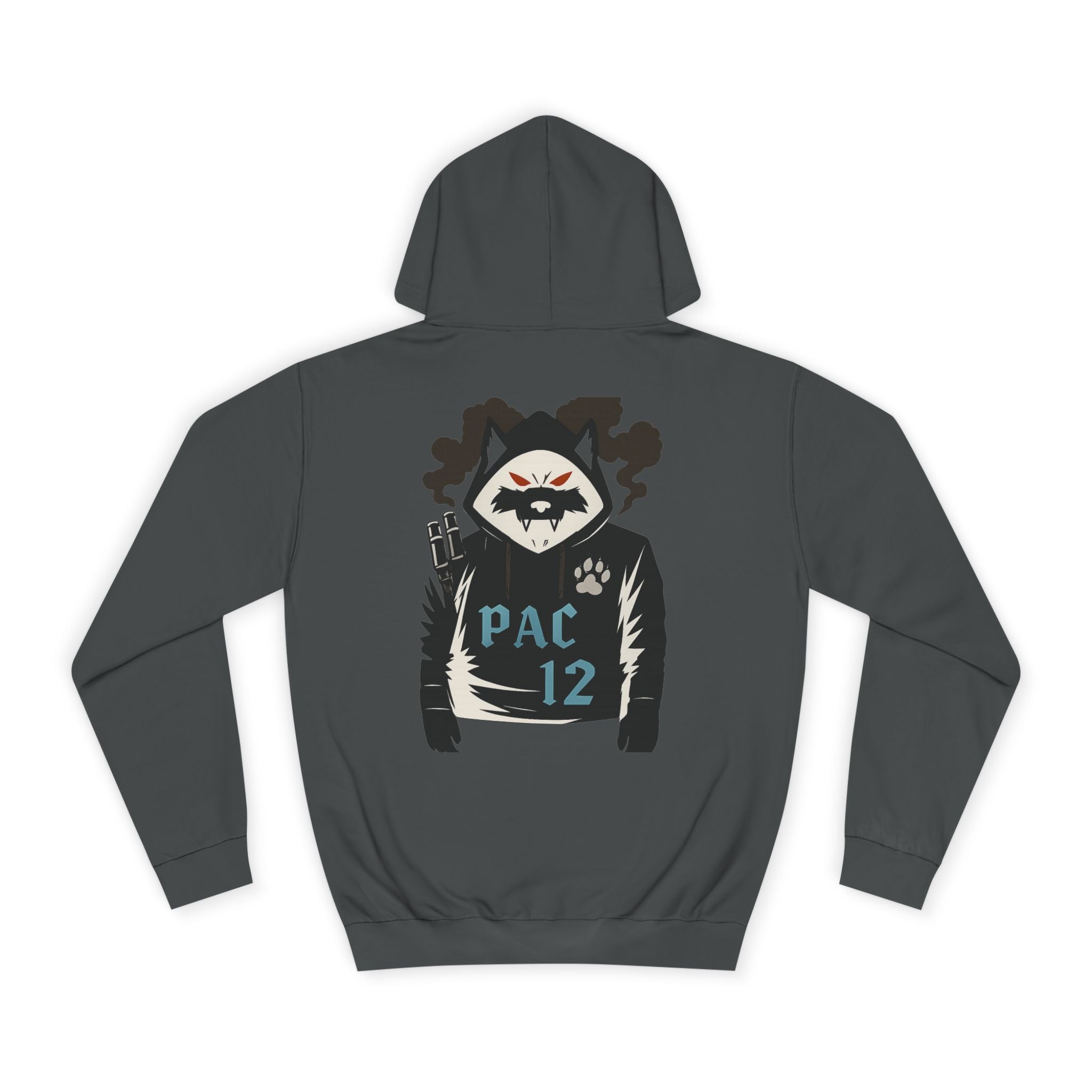 Unisex College Hoodie with Pac 12 Design, Cozy Sweatshirt for College Spirit, Perfect Gift for Students, Campus Wear, Unique Apparel