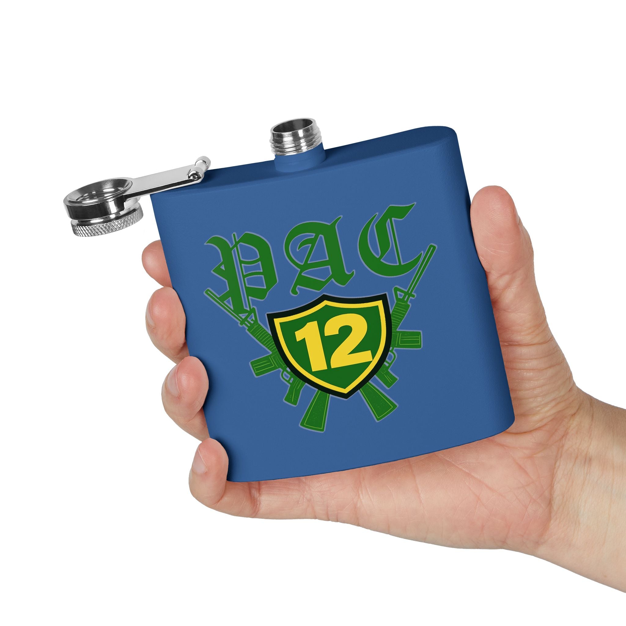 Custom Stainless Steel Flask, 6oz - Unique Gift for Beer Lovers, Groomsmen, Outdoor Adventures, Tailgating, and Celebrations