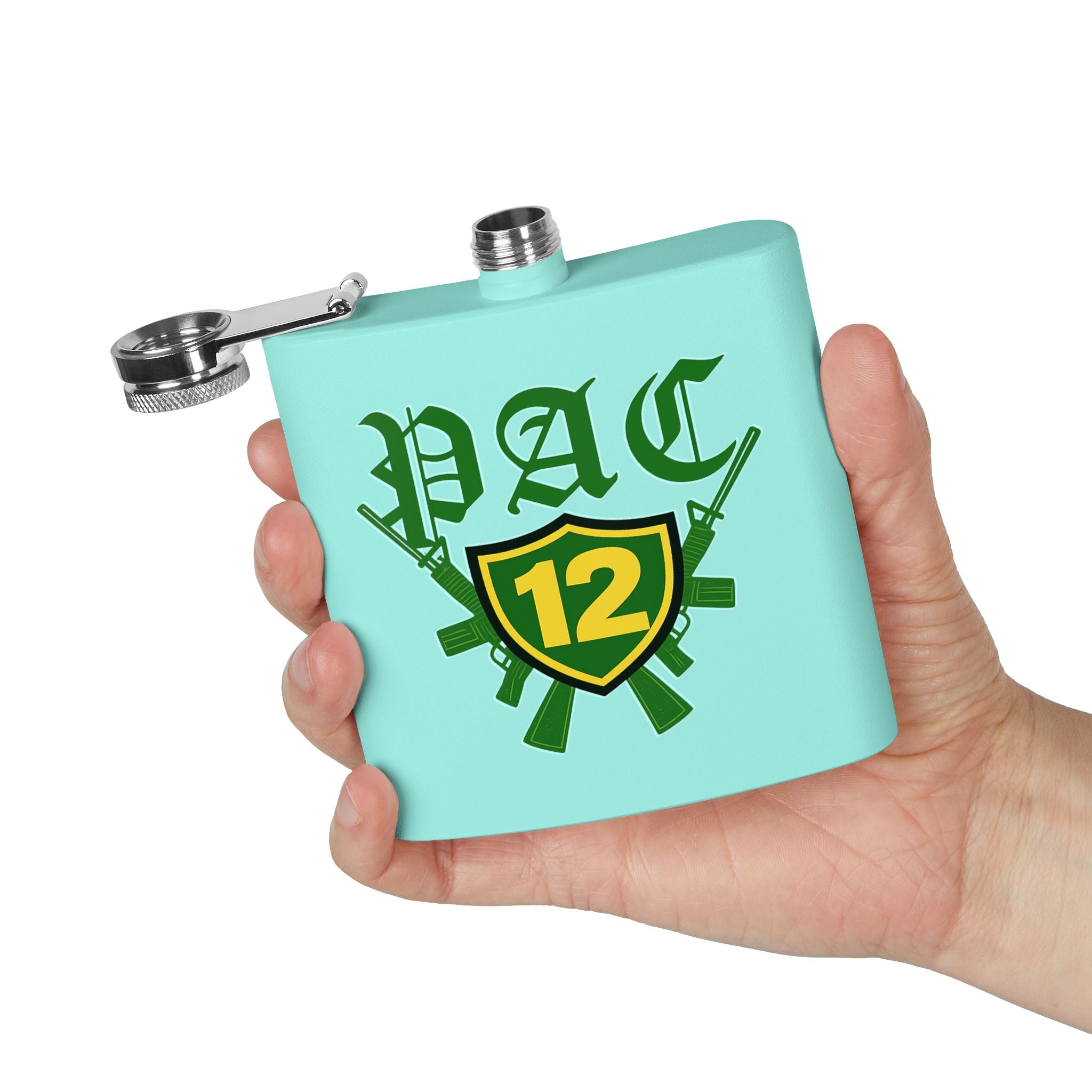 Custom Stainless Steel Flask, 6oz - Unique Gift for Beer Lovers, Groomsmen, Outdoor Adventures, Tailgating, and Celebrations