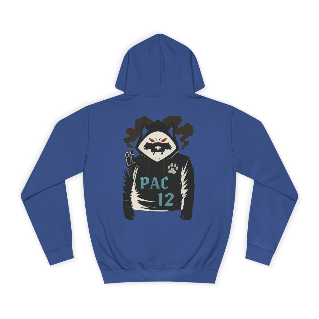 Unisex College Hoodie with Pac 12 Design, Cozy Sweatshirt for College Spirit, Perfect Gift for Students, Campus Wear, Unique Apparel