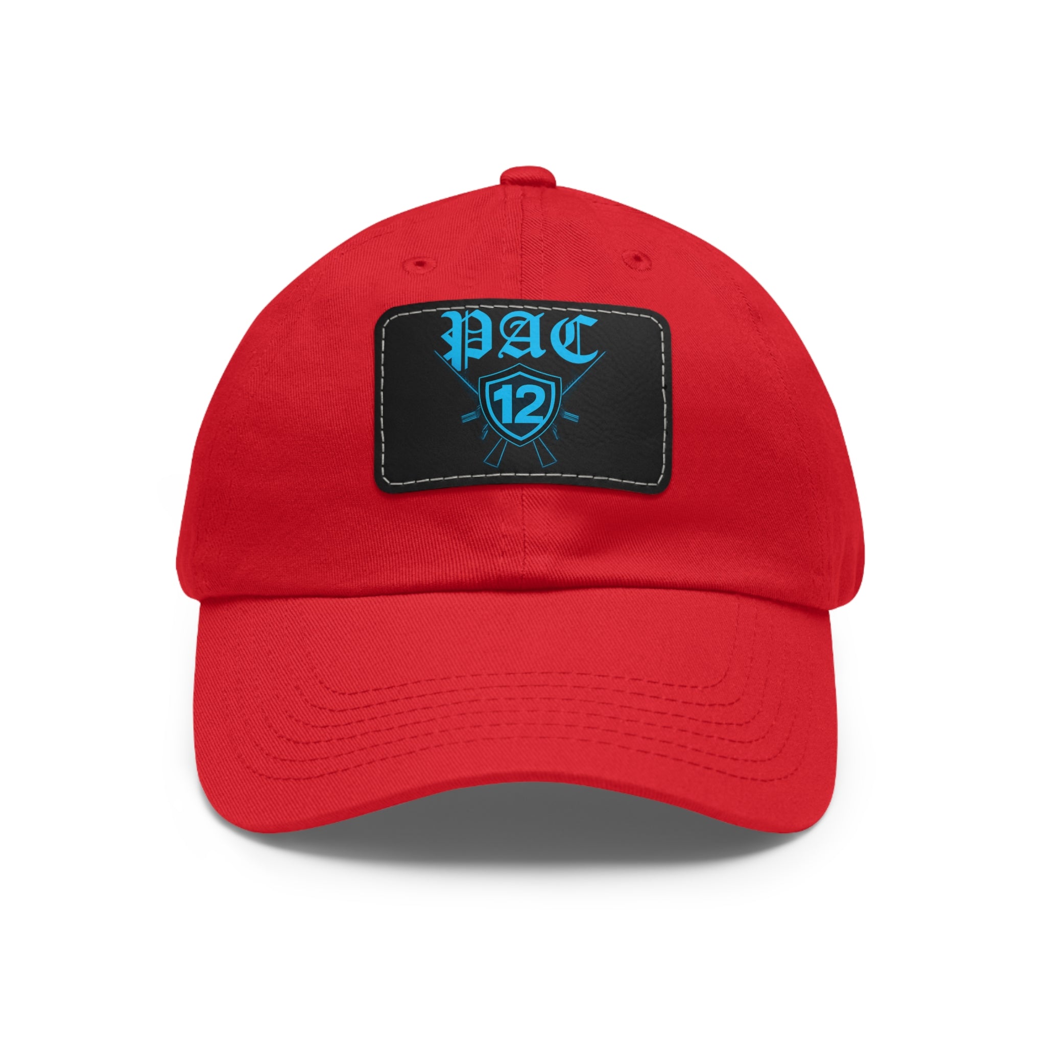 Pac 12 Logo on leather cut out