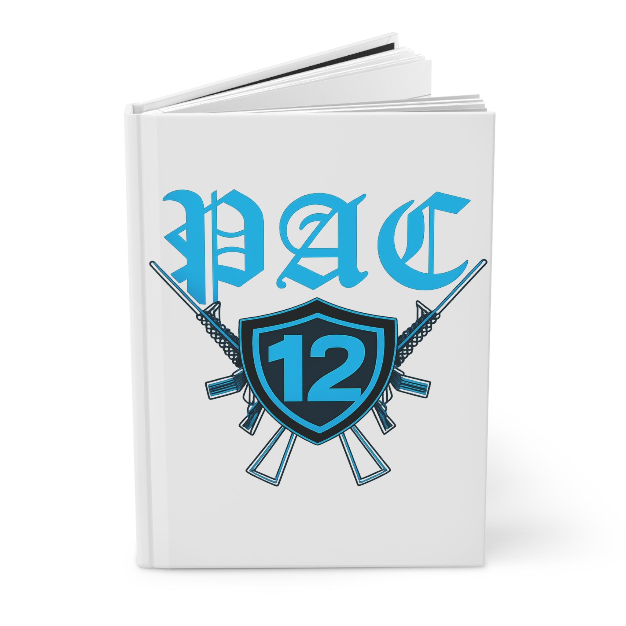 Hardcover Journal with PAC 12 Shield Design, Perfect for Students, Gifts, Note-taking, Sports Fans, and Daily Planning
