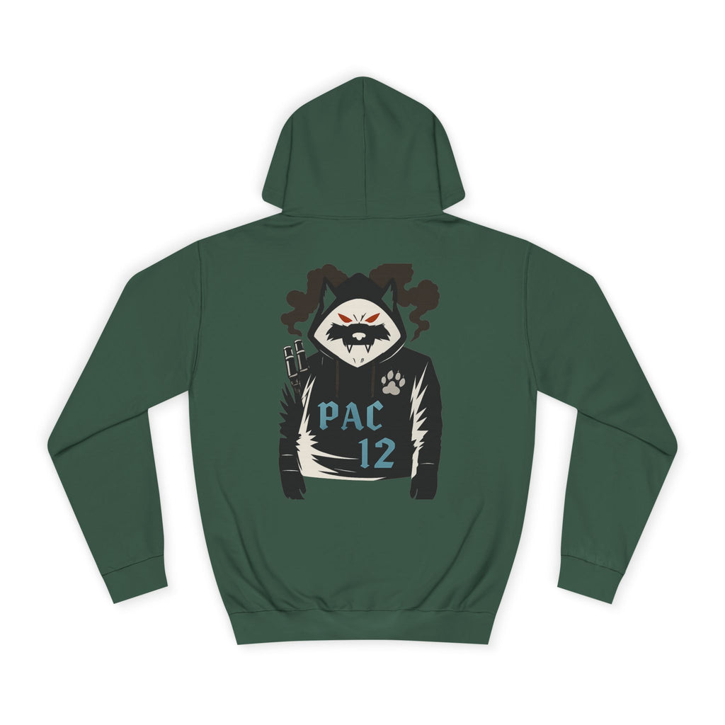 Unisex College Hoodie with Pac 12 Design, Cozy Sweatshirt for College Spirit, Perfect Gift for Students, Campus Wear, Unique Apparel