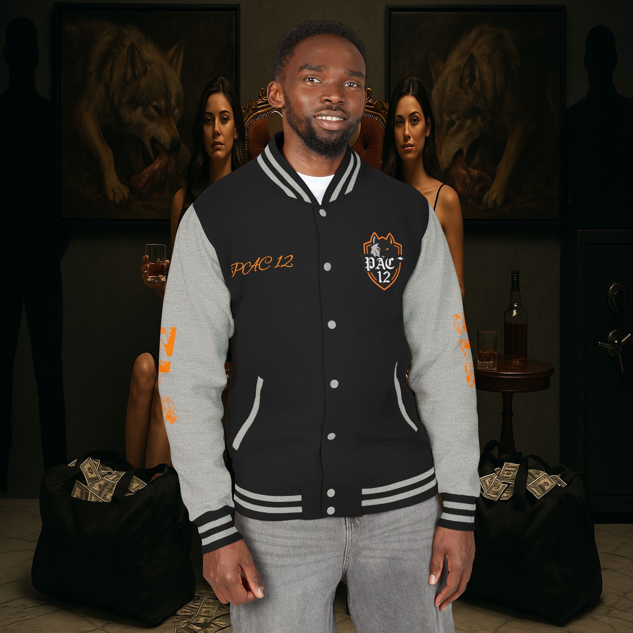 Pac 12 Trendy Letterman Jacket for Enthusiasts