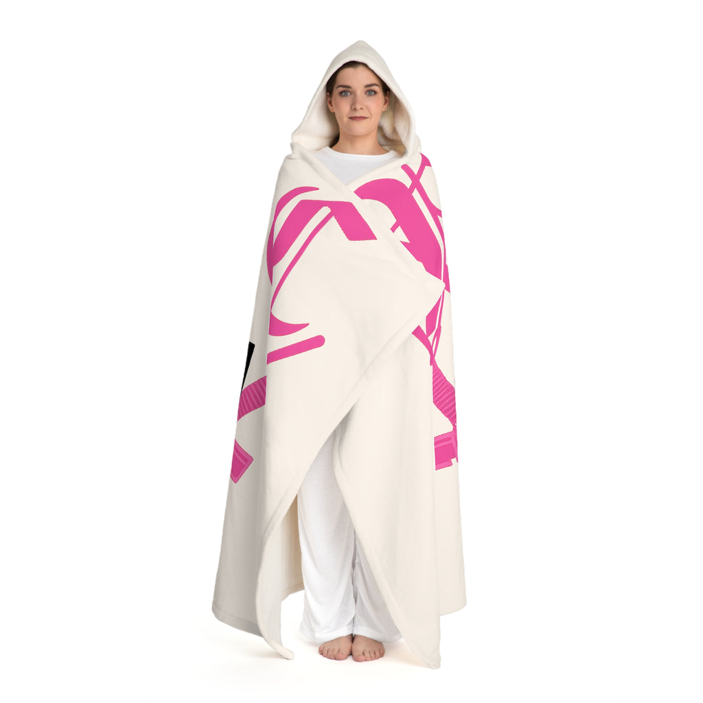 Cozy Hooded Sherpa Fleece Blanket, Perfect for Lounging, Gift for Her, Outdoor Events, Winter Warmth, Home Decor