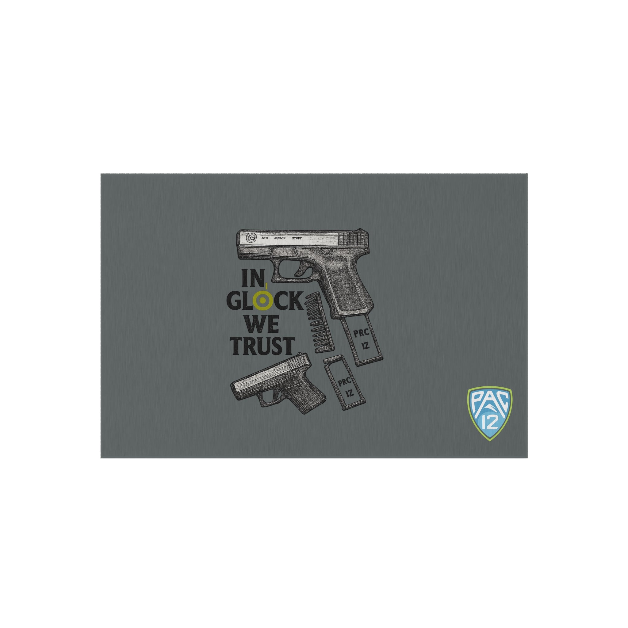 Gun-Themed Outdoor Rug, Ideal for Gun Lovers, Rug for Patios, Home Decor, Man Cave Accessory, Gift for Gun Enthusiasts