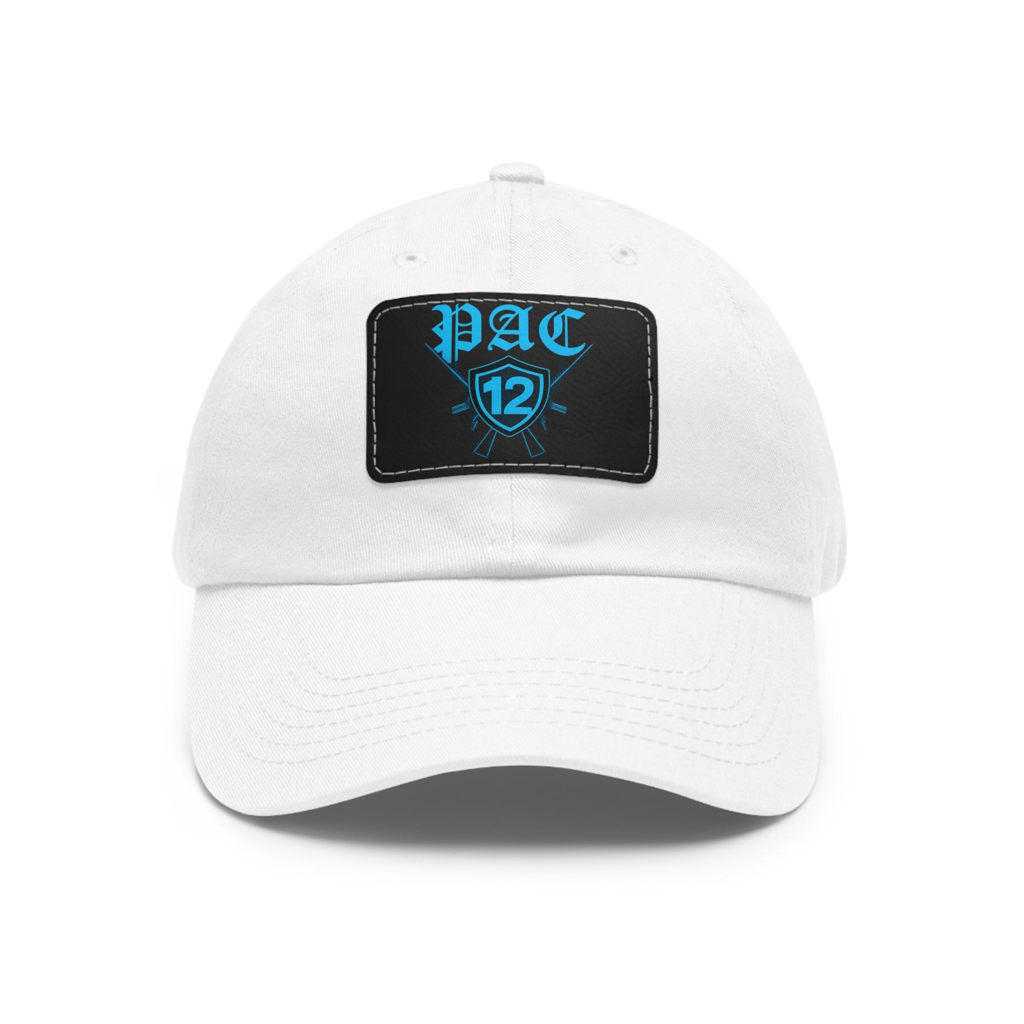 Pac 12 Logo on leather cut out