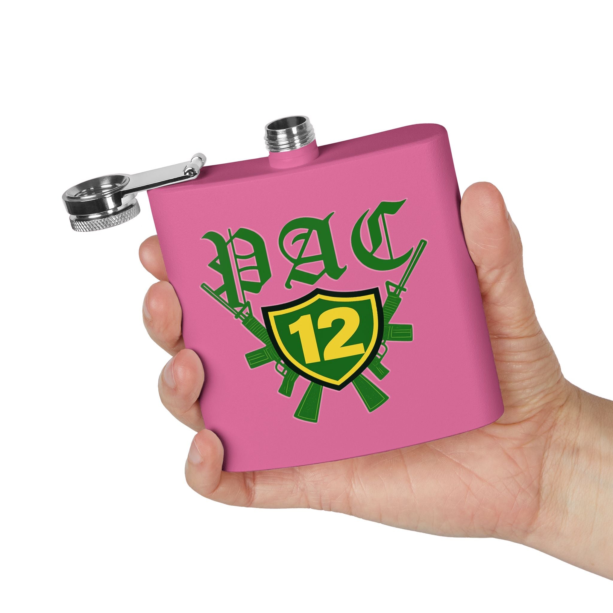Custom Stainless Steel Flask, 6oz - Unique Gift for Beer Lovers, Groomsmen, Outdoor Adventures, Tailgating, and Celebrations