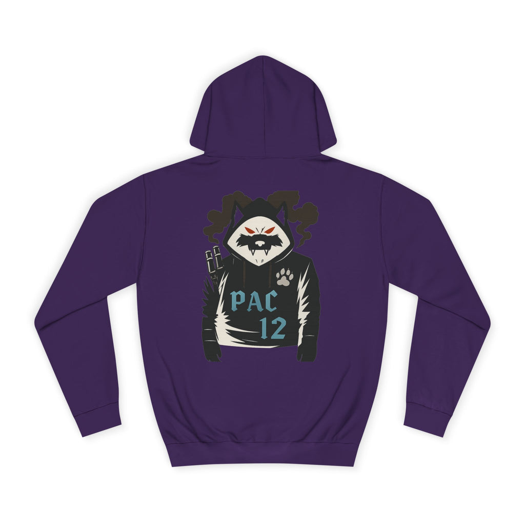 Unisex College Hoodie with Pac 12 Design, Cozy Sweatshirt for College Spirit, Perfect Gift for Students, Campus Wear, Unique Apparel