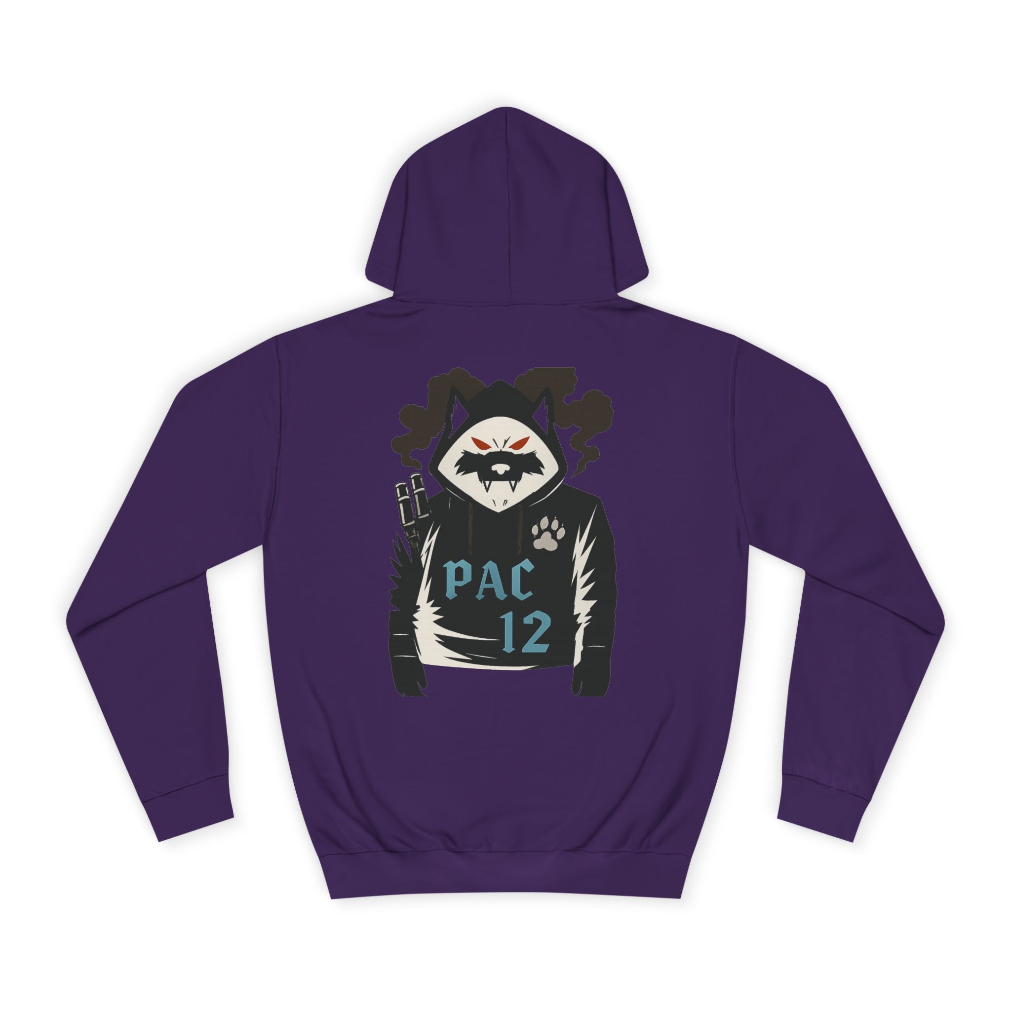 Unisex College Hoodie with Pac 12 Design, Cozy Sweatshirt for College Spirit, Perfect Gift for Students, Campus Wear, Unique Apparel