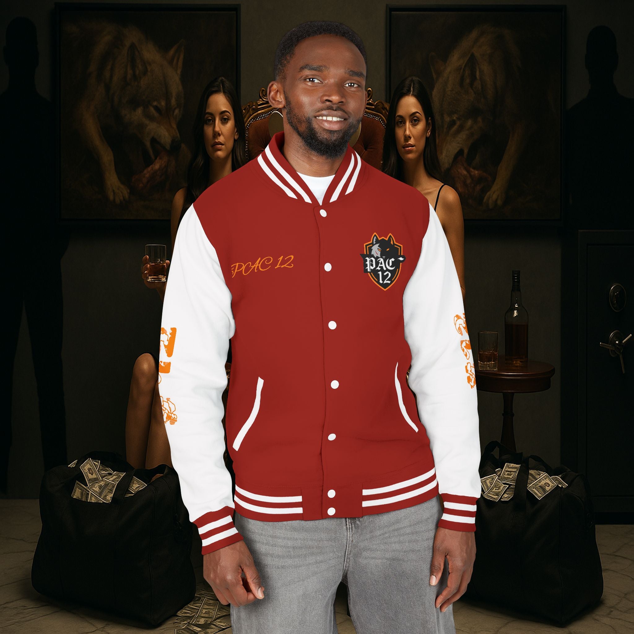 Pac 12 Trendy Letterman Jacket for Enthusiasts