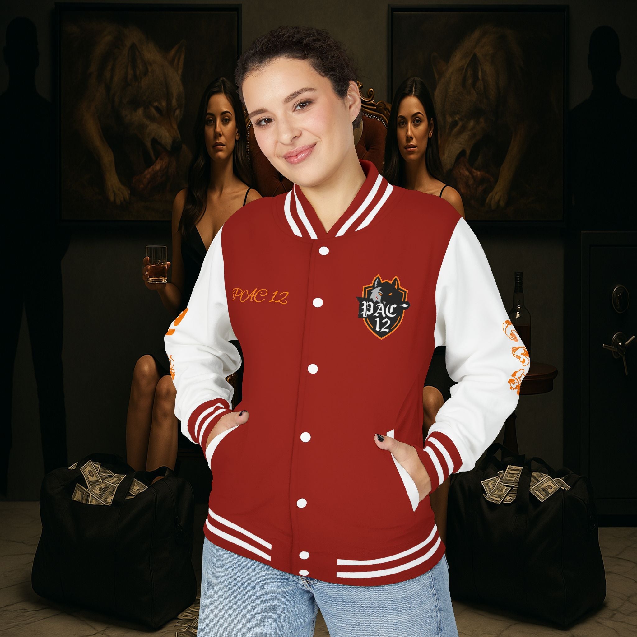 Pac 12 Trendy Letterman Jacket for Enthusiasts