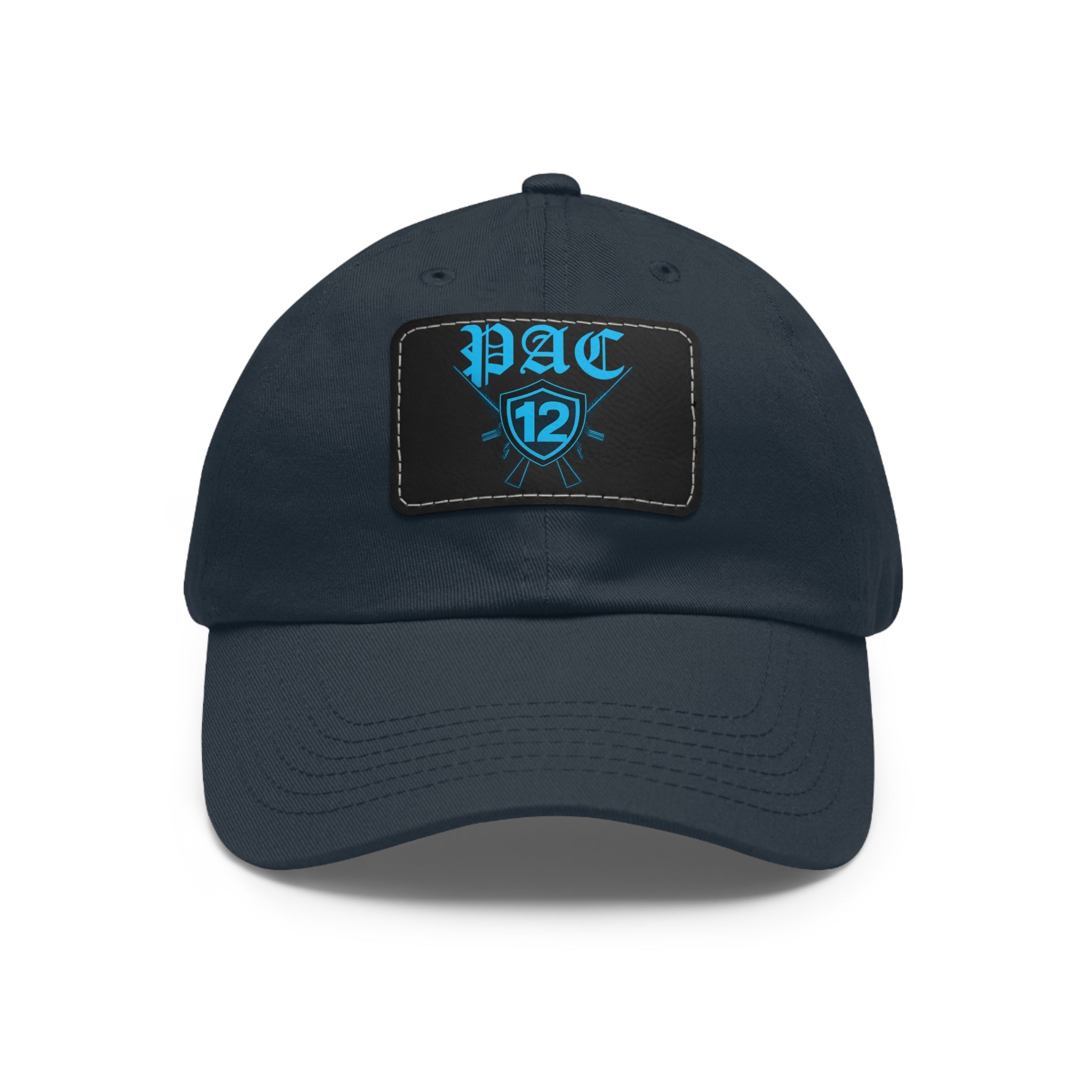 Pac 12 Logo on leather cut out
