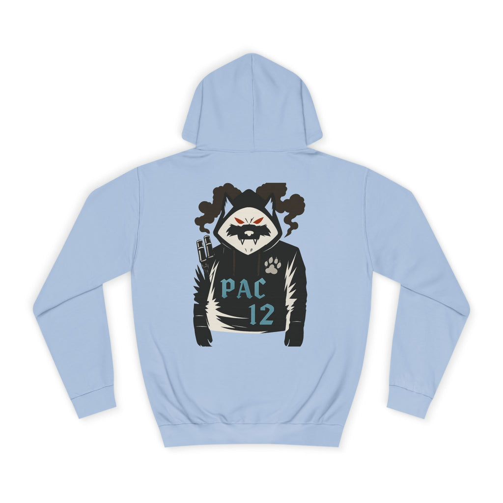 Unisex College Hoodie with Pac 12 Design, Cozy Sweatshirt for College Spirit, Perfect Gift for Students, Campus Wear, Unique Apparel