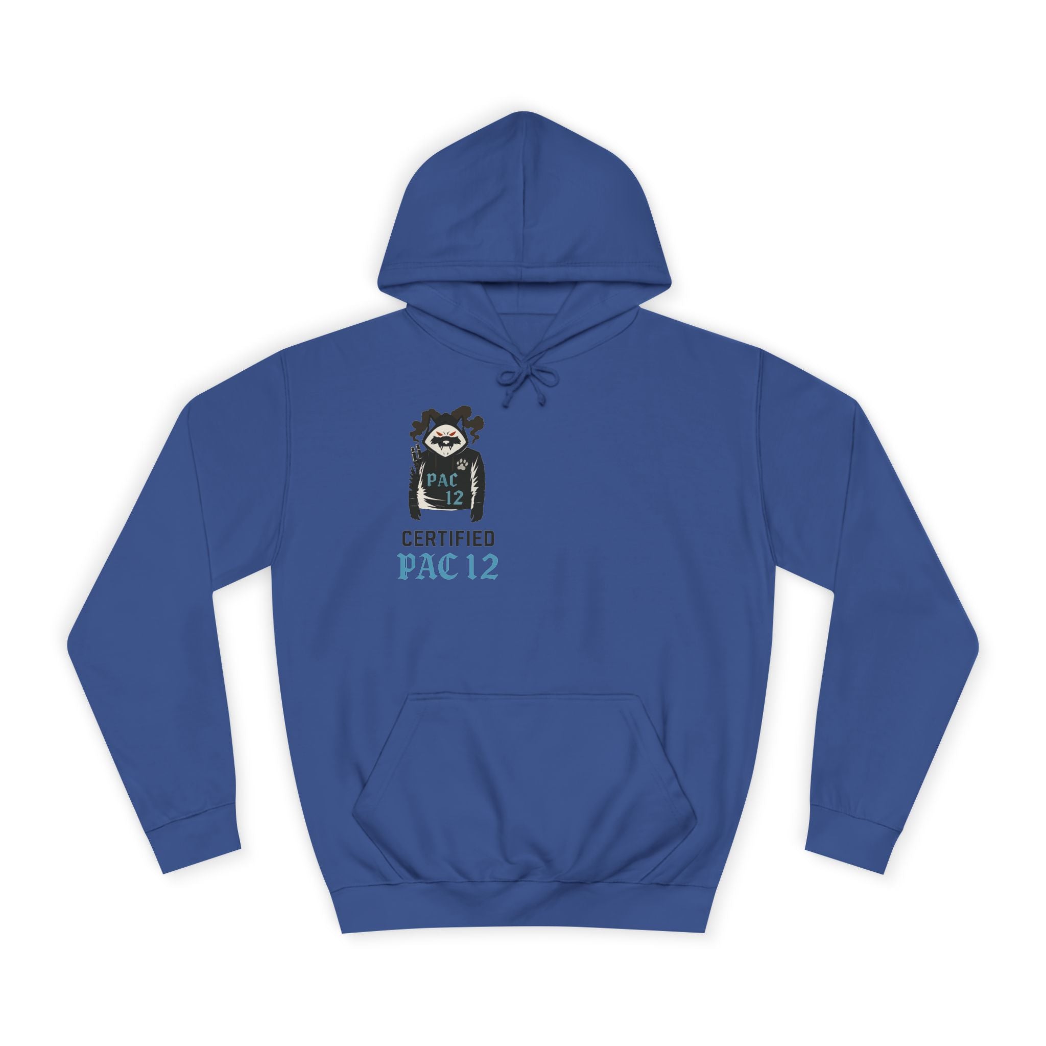 Unisex College Hoodie with Pac 12 Design, Cozy Sweatshirt for College Spirit, Perfect Gift for Students, Campus Wear, Unique Apparel