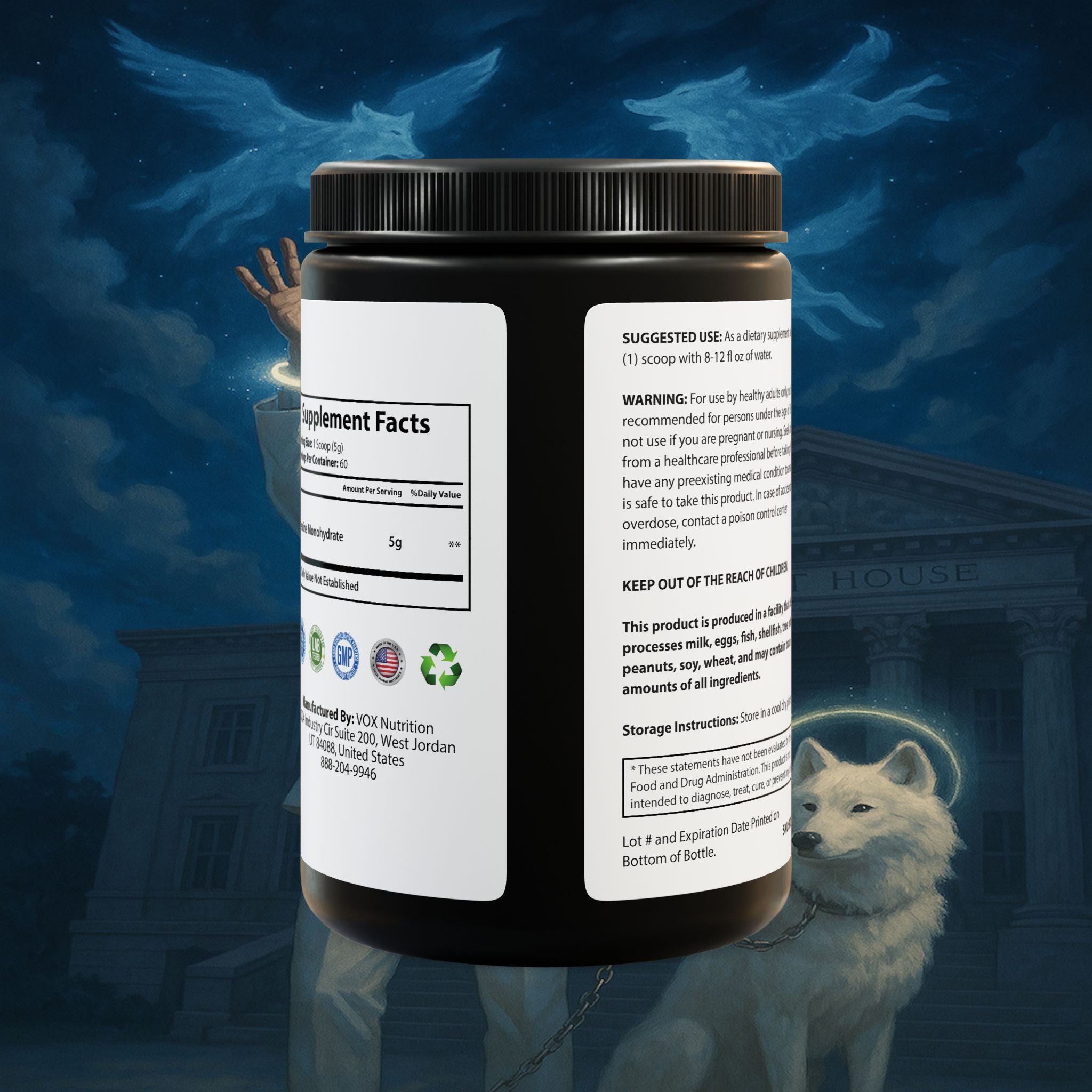 Creatine Monohydrate Supplement (300g, 10.58oz)