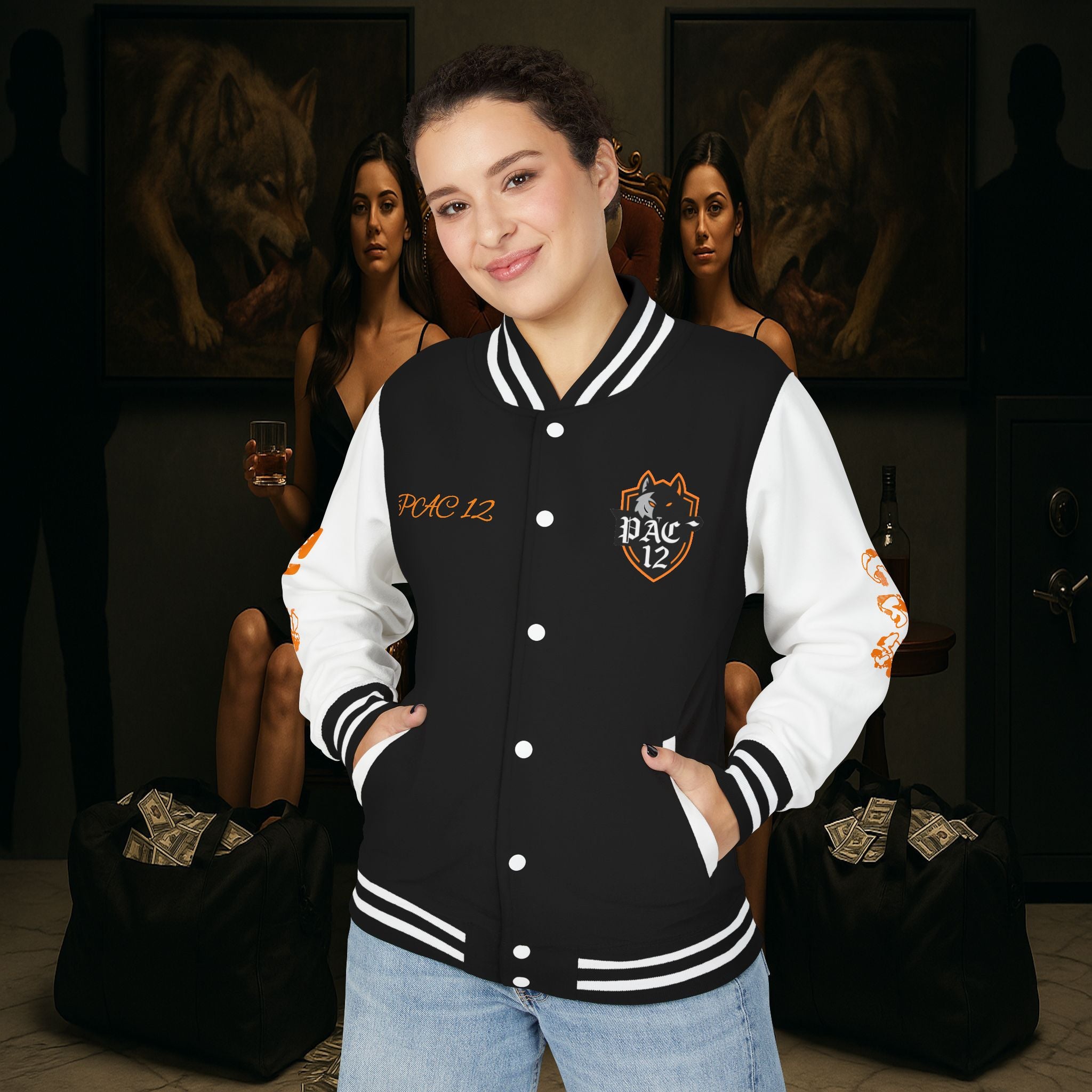 Pac 12 Trendy Letterman Jacket for Enthusiasts