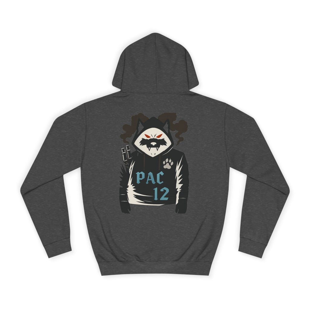 Unisex College Hoodie with Pac 12 Design, Cozy Sweatshirt for College Spirit, Perfect Gift for Students, Campus Wear, Unique Apparel