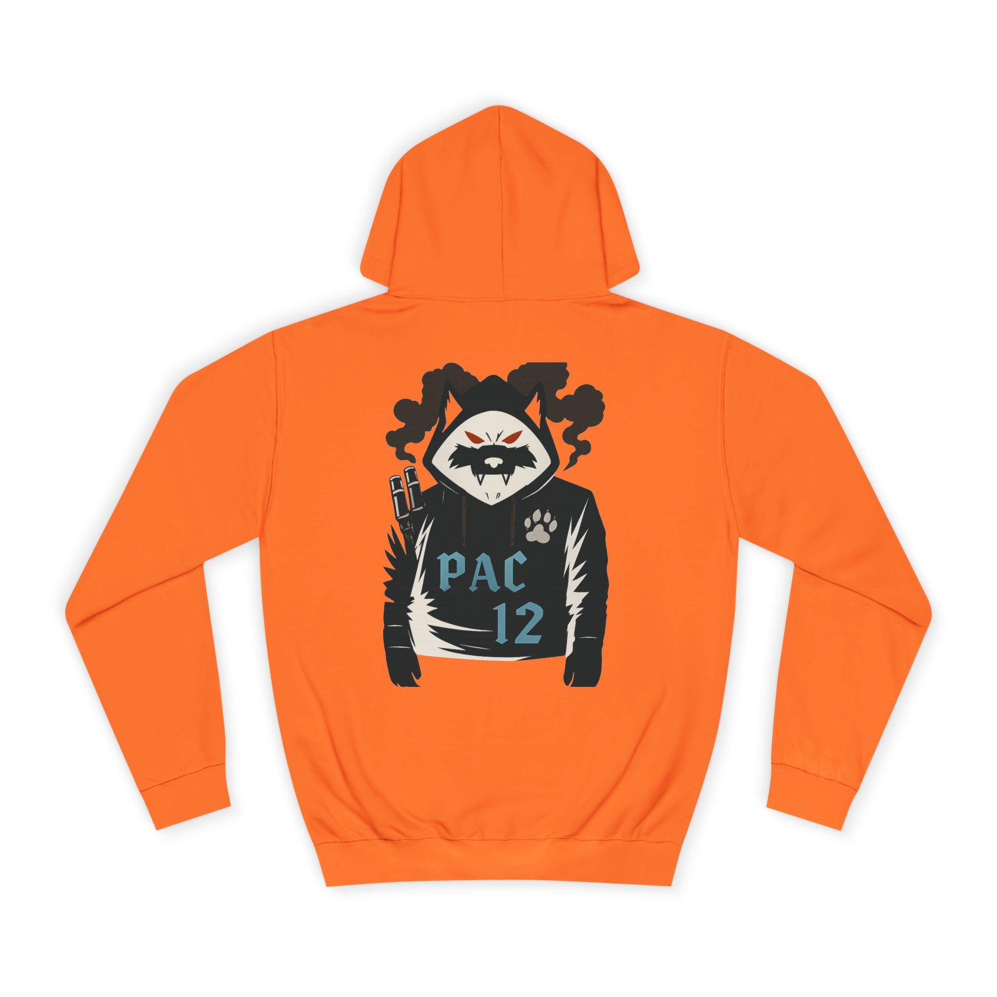 Unisex College Hoodie with Pac 12 Design, Cozy Sweatshirt for College Spirit, Perfect Gift for Students, Campus Wear, Unique Apparel