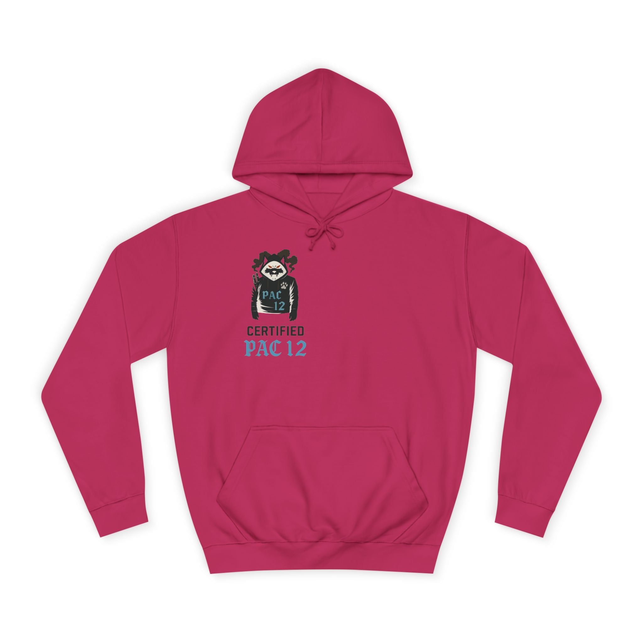 Unisex College Hoodie with Pac 12 Design, Cozy Sweatshirt for College Spirit, Perfect Gift for Students, Campus Wear, Unique Apparel