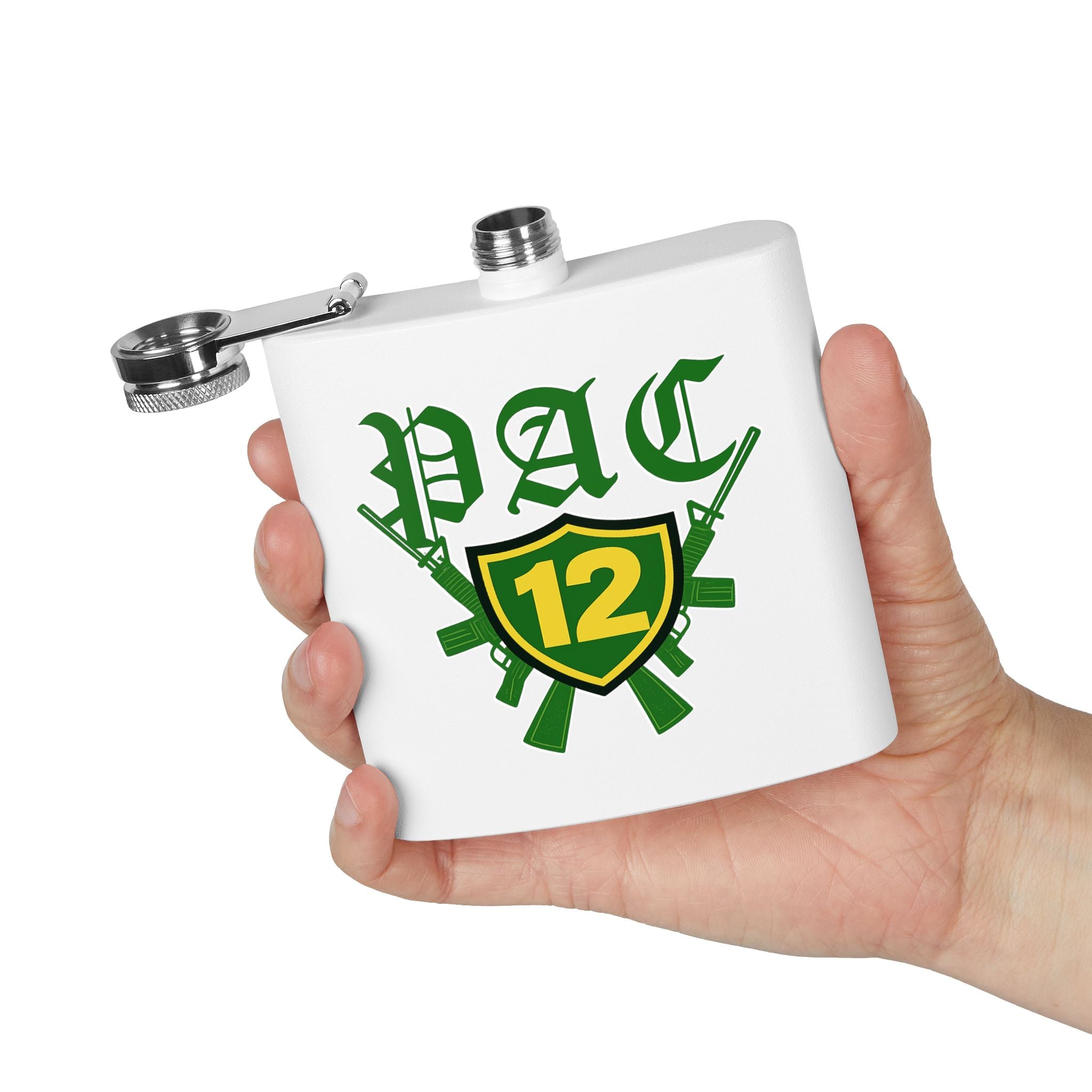 Custom Stainless Steel Flask, 6oz - Unique Gift for Beer Lovers, Groomsmen, Outdoor Adventures, Tailgating, and Celebrations