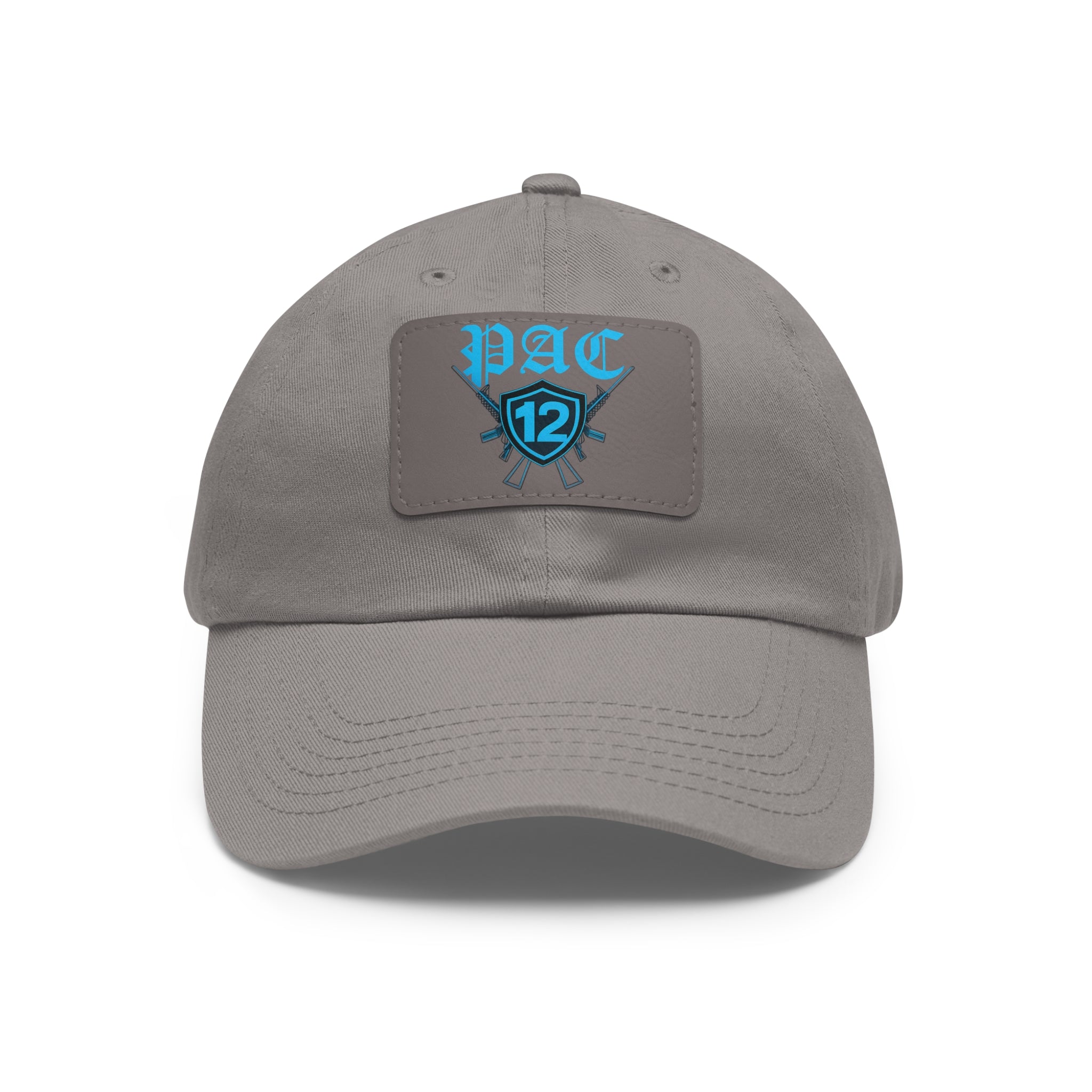 Pac 12 Logo on leather cut out