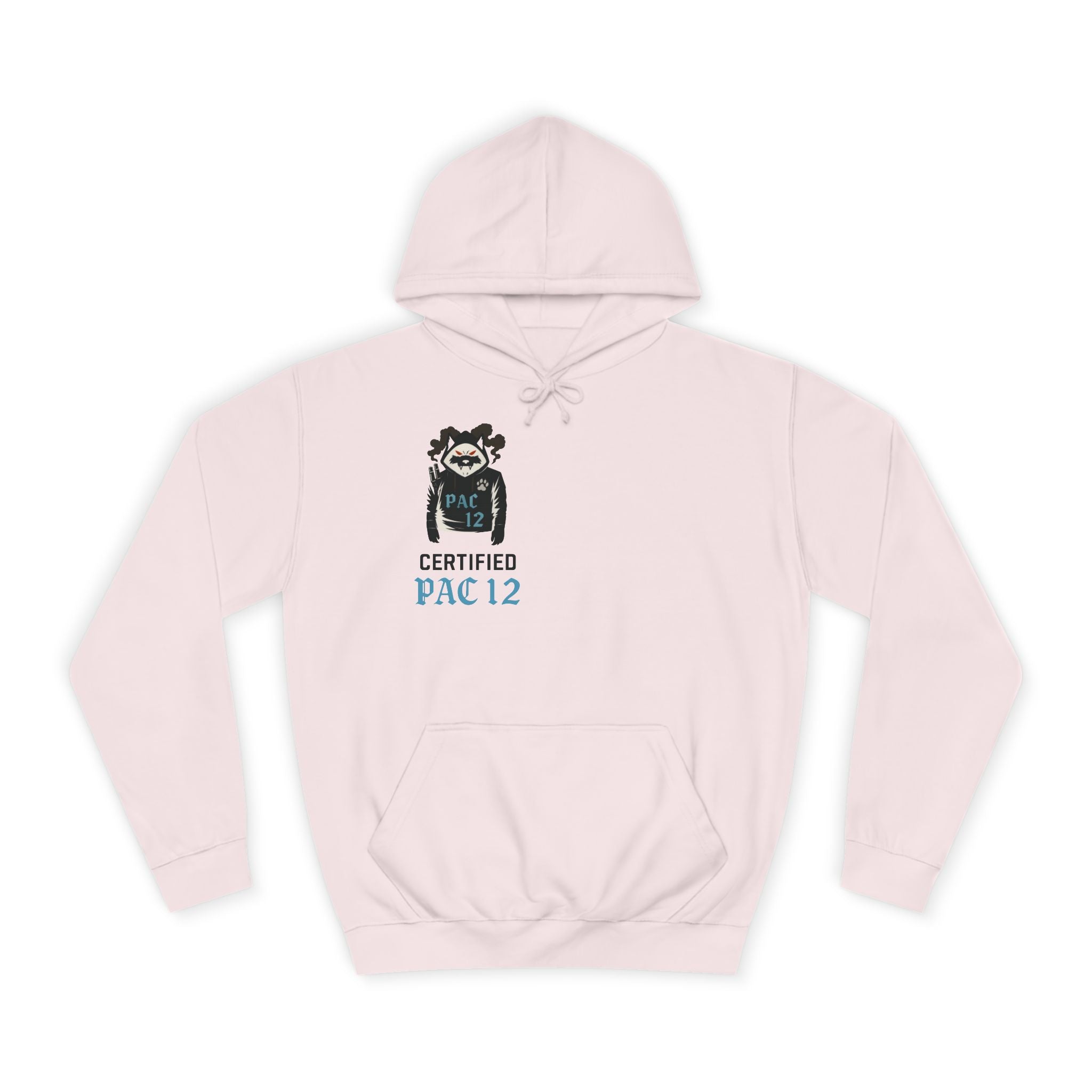 Unisex College Hoodie with Pac 12 Design, Cozy Sweatshirt for College Spirit, Perfect Gift for Students, Campus Wear, Unique Apparel