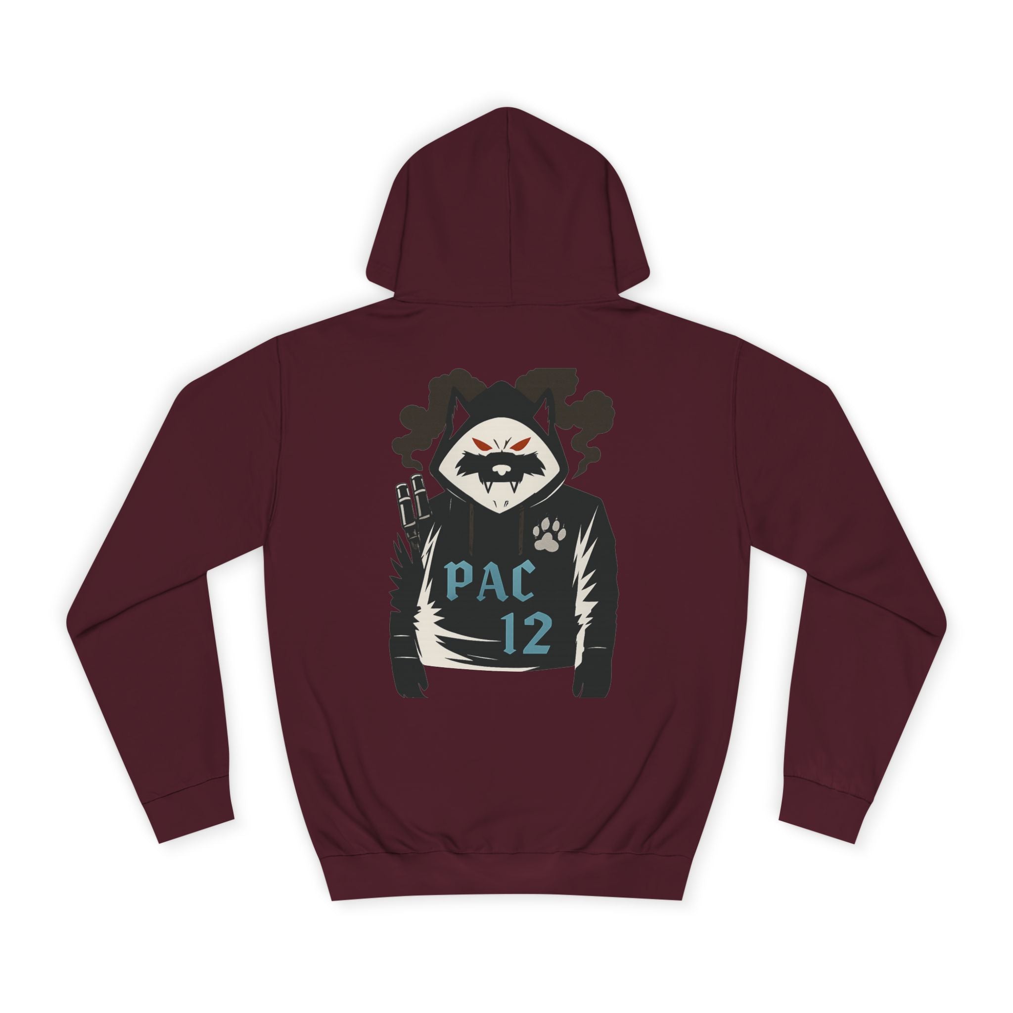 Unisex College Hoodie with Pac 12 Design, Cozy Sweatshirt for College Spirit, Perfect Gift for Students, Campus Wear, Unique Apparel