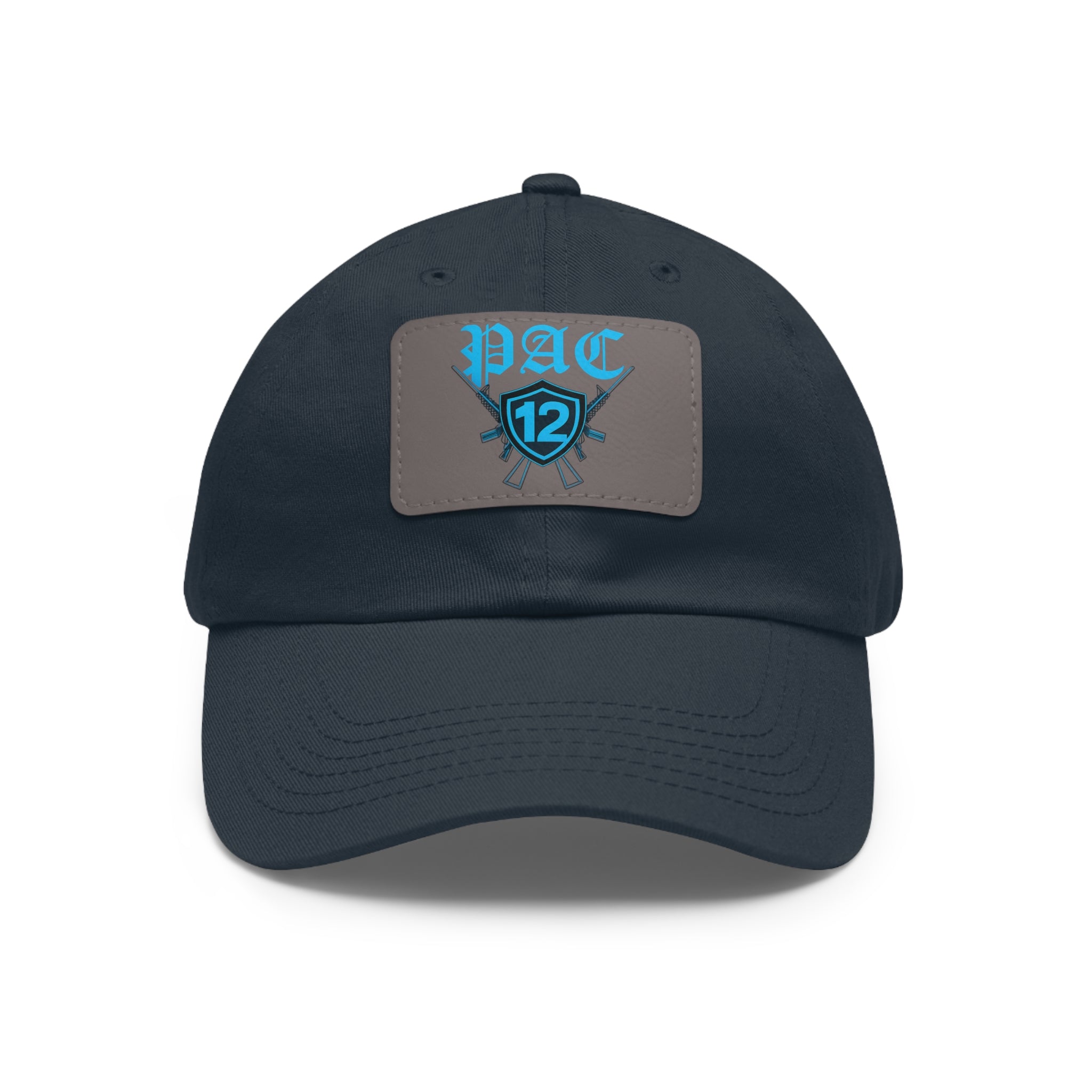 Pac 12 Logo on leather cut out