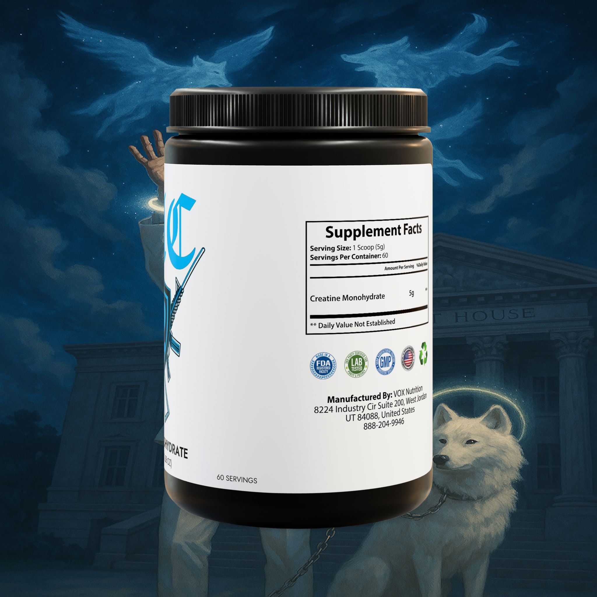 Creatine Monohydrate Supplement (300g, 10.58oz)