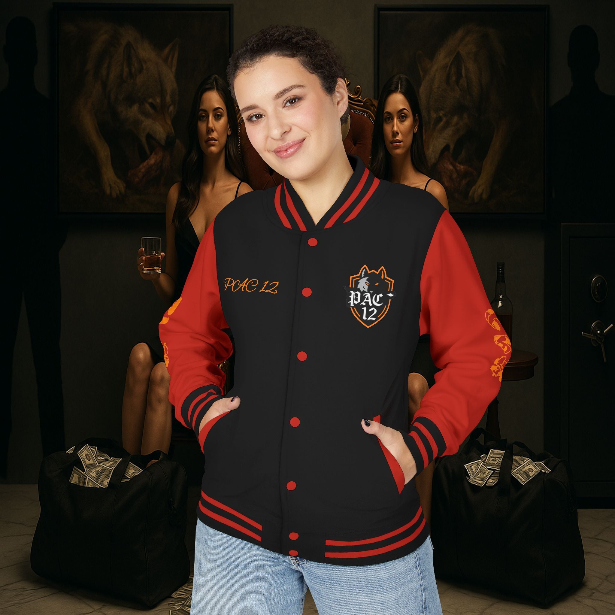 Pac 12 Trendy Letterman Jacket for Enthusiasts