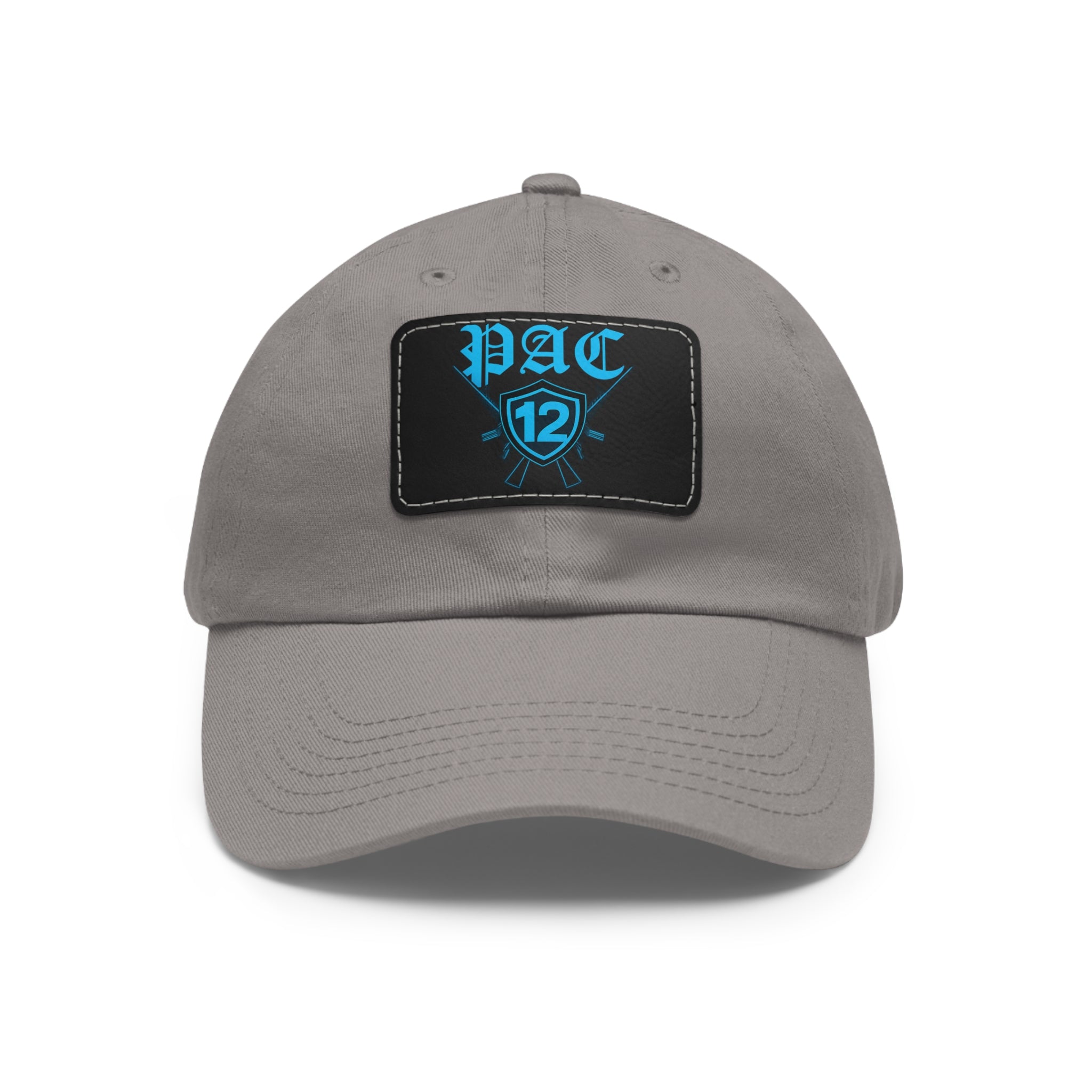 Pac 12 Logo on leather cut out