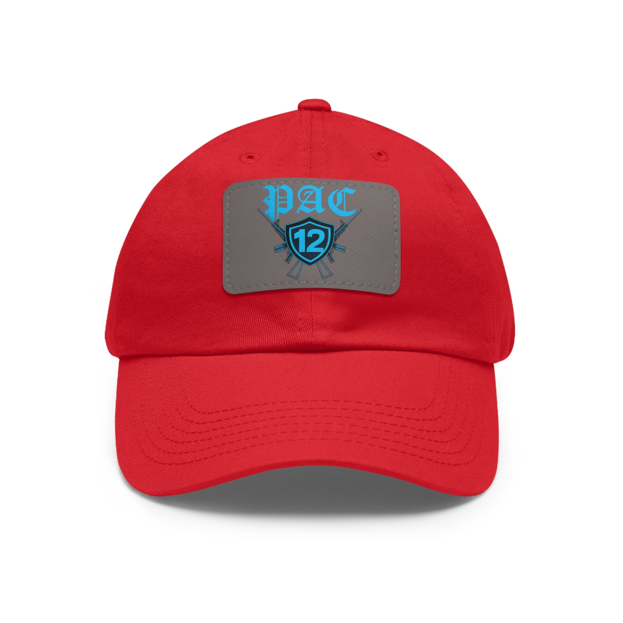 Pac 12 Logo on leather cut out
