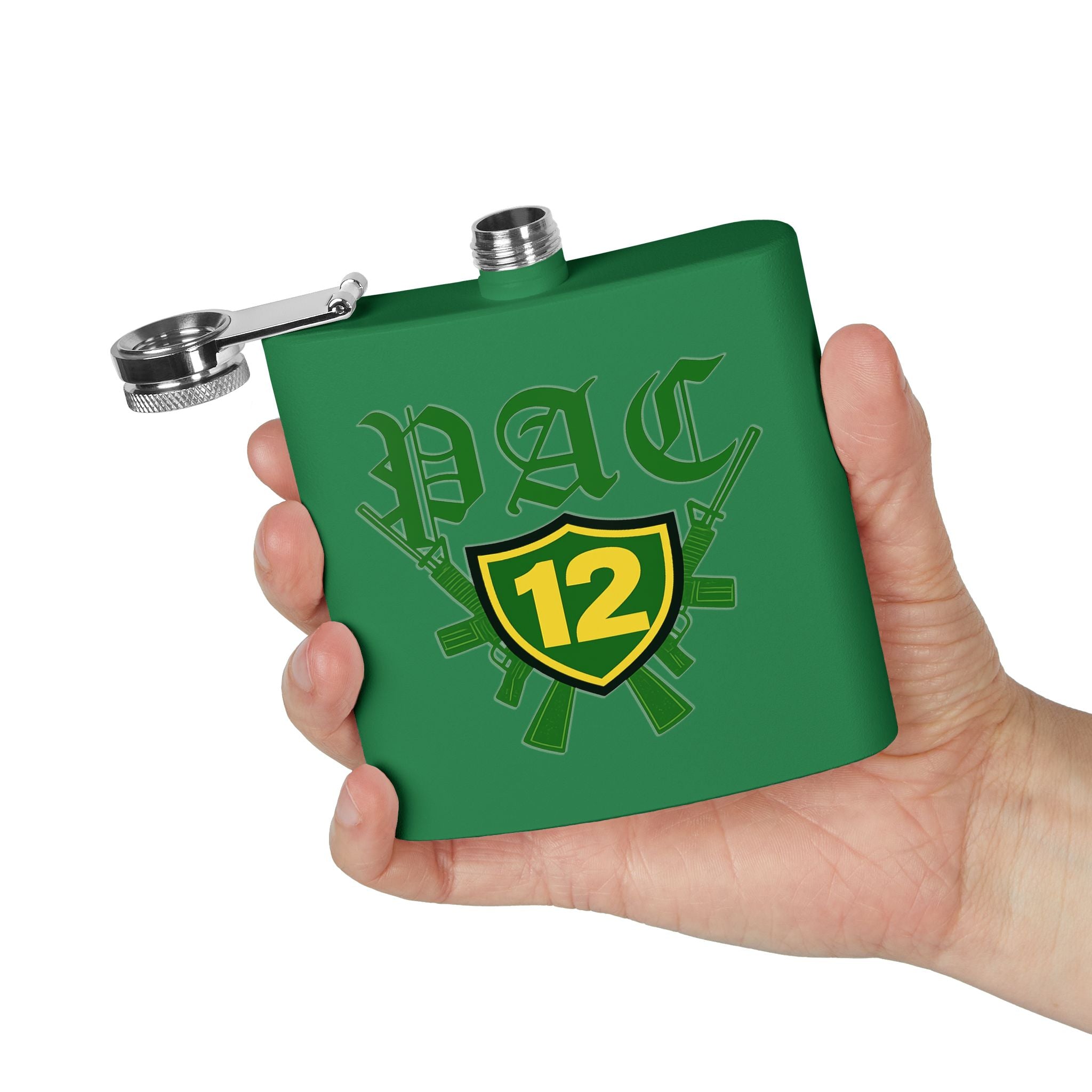 Custom Stainless Steel Flask, 6oz - Unique Gift for Beer Lovers, Groomsmen, Outdoor Adventures, Tailgating, and Celebrations