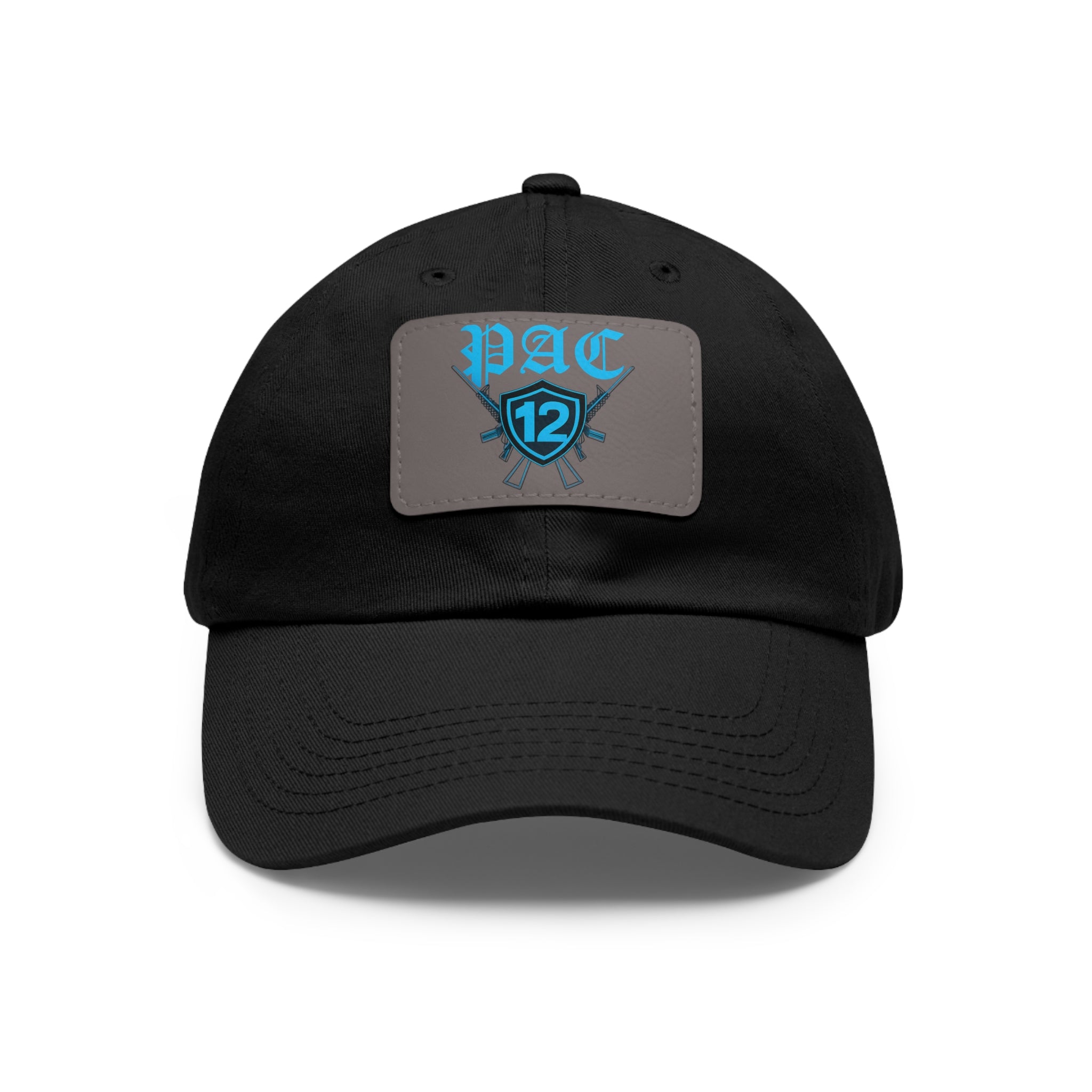Pac 12 Logo on leather cut out