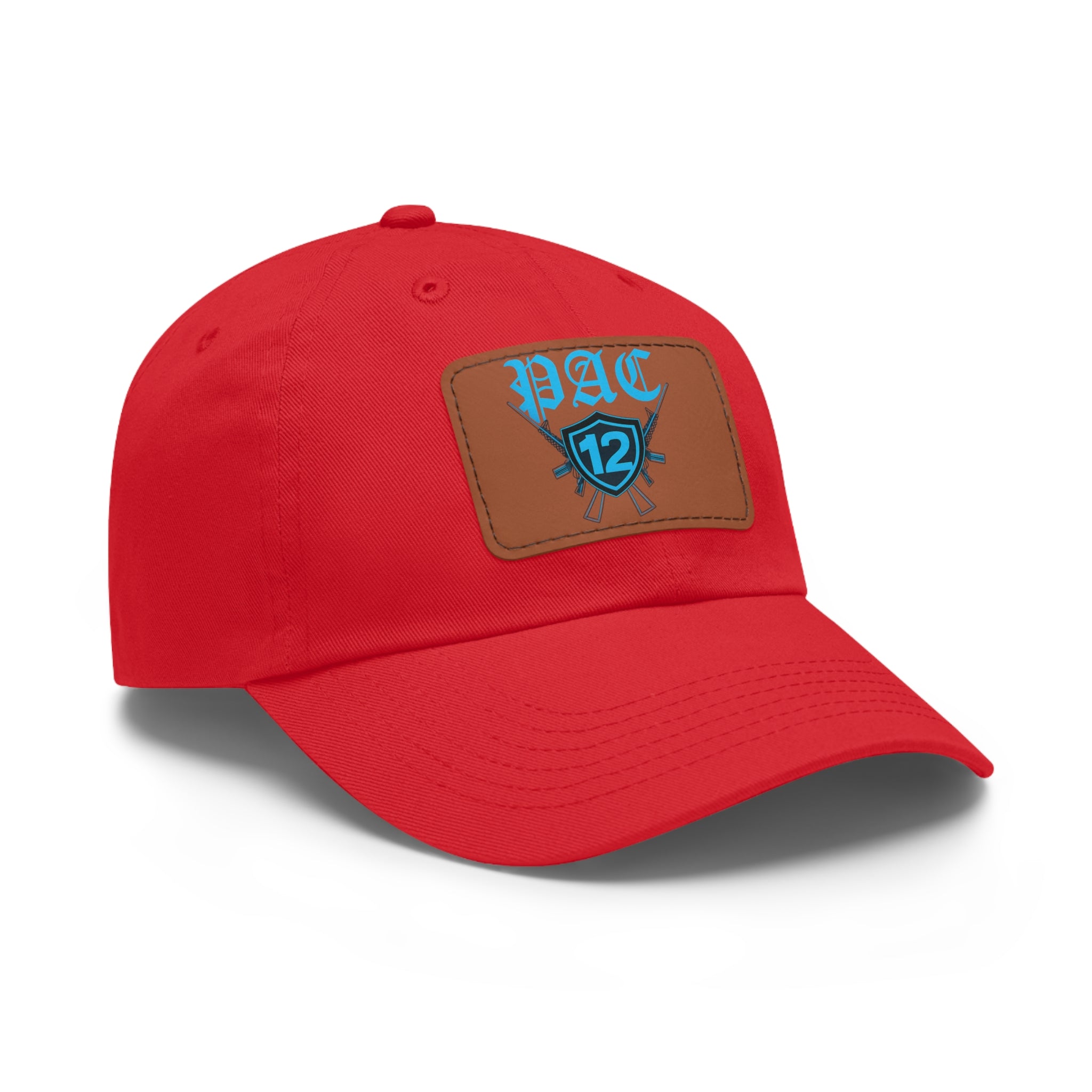 Pac 12 Logo on leather cut out