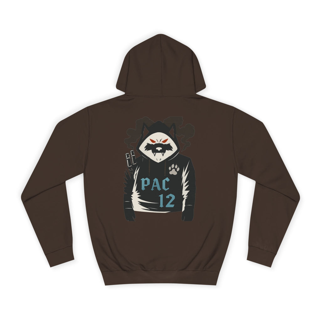 Unisex College Hoodie with Pac 12 Design, Cozy Sweatshirt for College Spirit, Perfect Gift for Students, Campus Wear, Unique Apparel