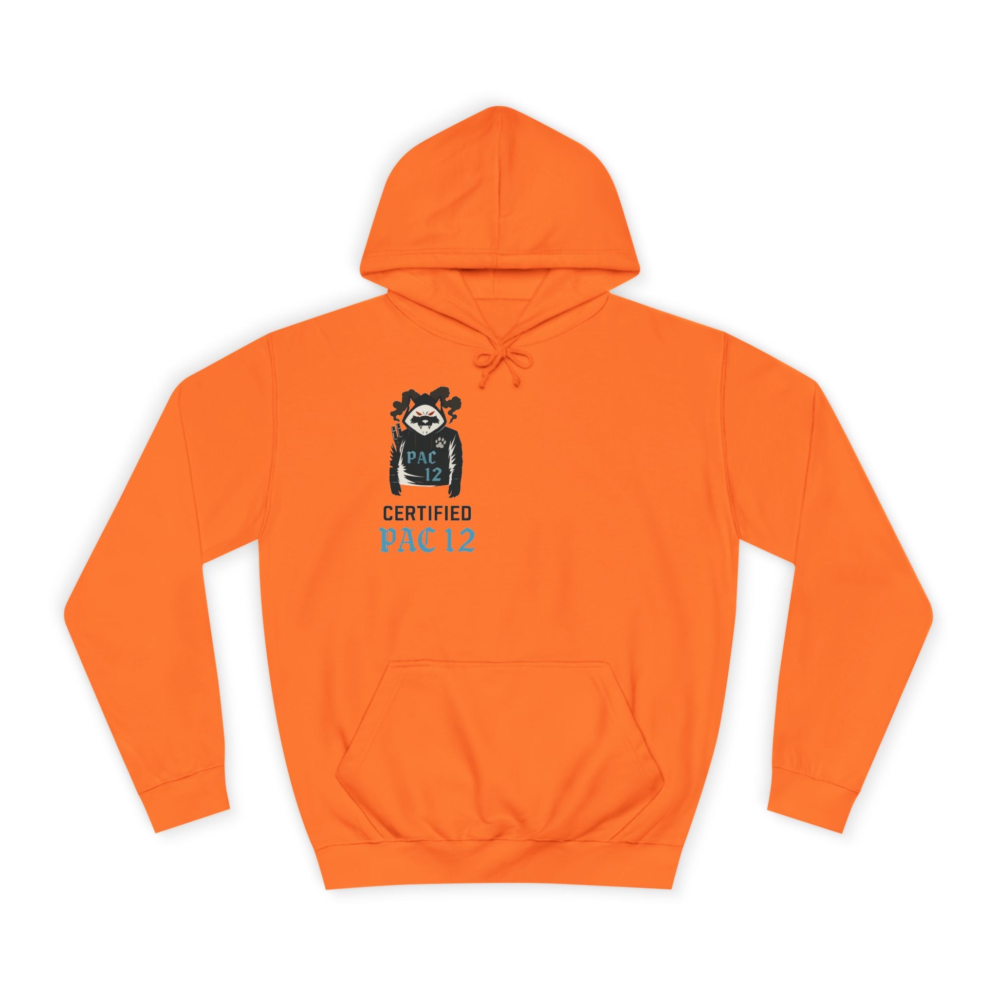 Unisex College Hoodie with Pac 12 Design, Cozy Sweatshirt for College Spirit, Perfect Gift for Students, Campus Wear, Unique Apparel