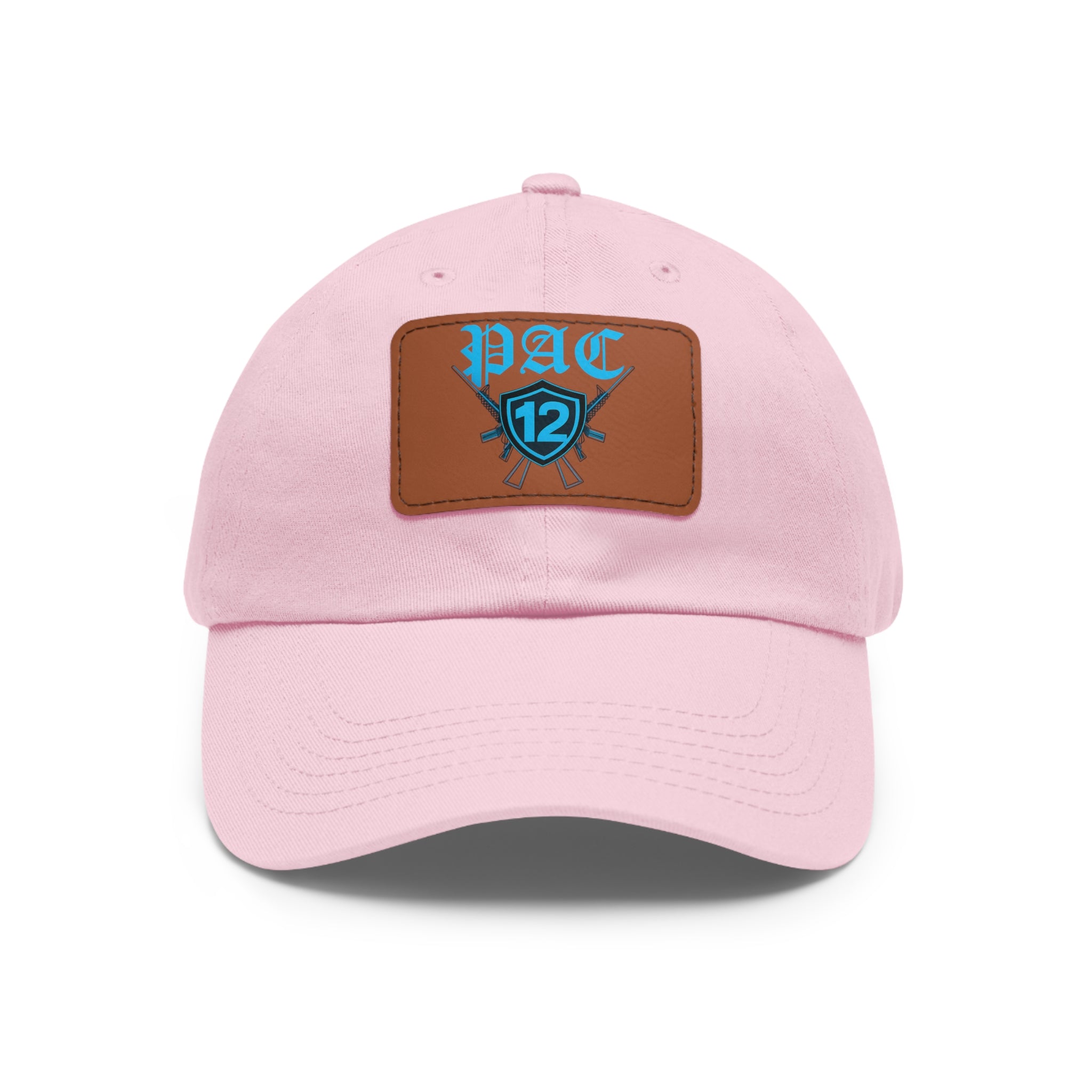 Pac 12 Logo on leather cut out