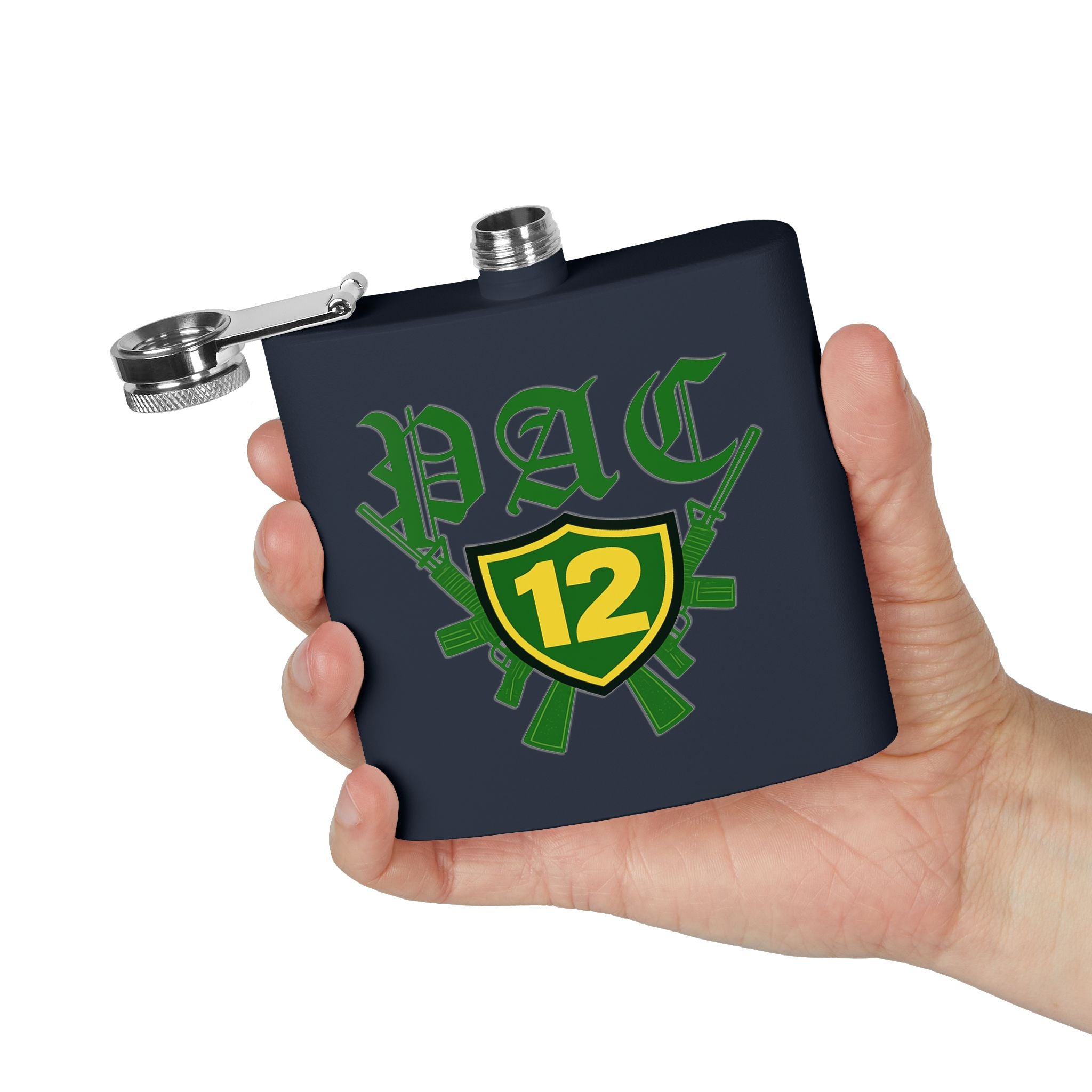 Custom Stainless Steel Flask, 6oz - Unique Gift for Beer Lovers, Groomsmen, Outdoor Adventures, Tailgating, and Celebrations