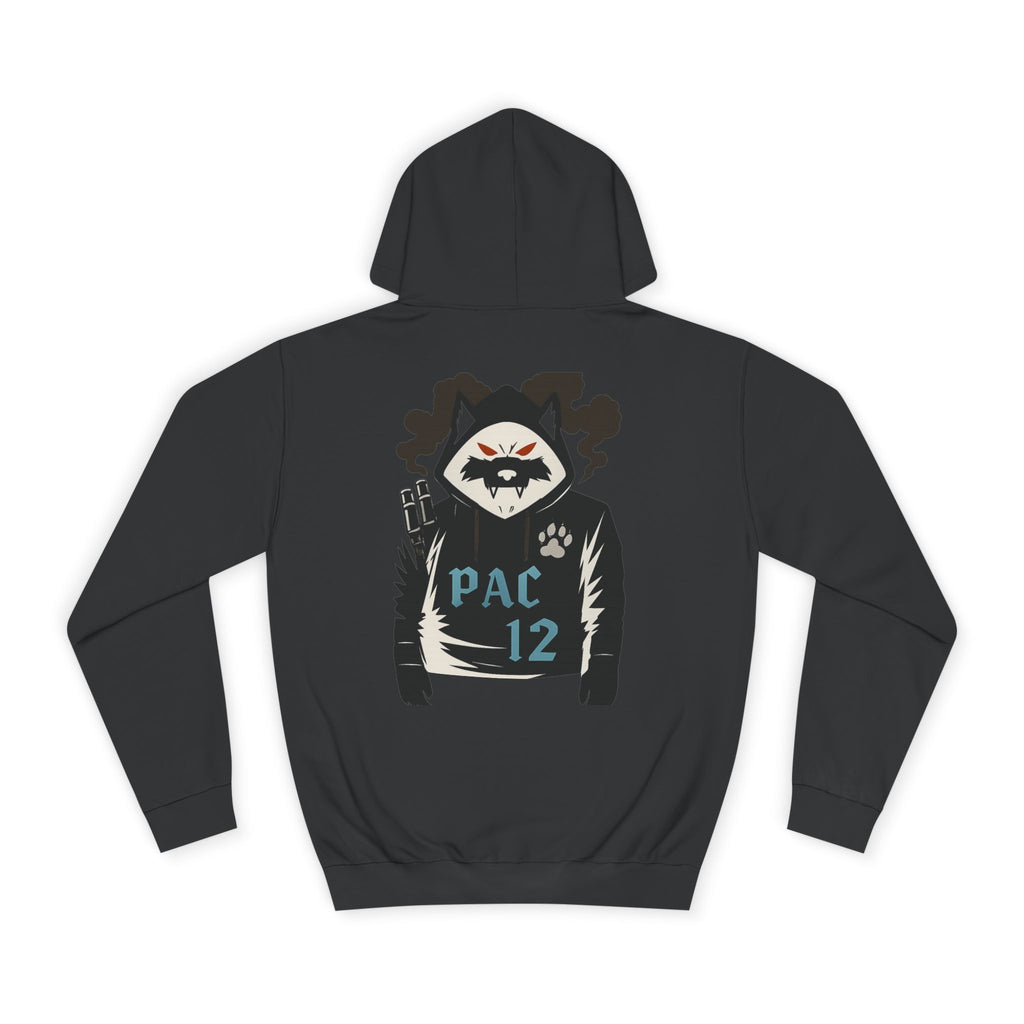 Unisex College Hoodie with Pac 12 Design, Cozy Sweatshirt for College Spirit, Perfect Gift for Students, Campus Wear, Unique Apparel