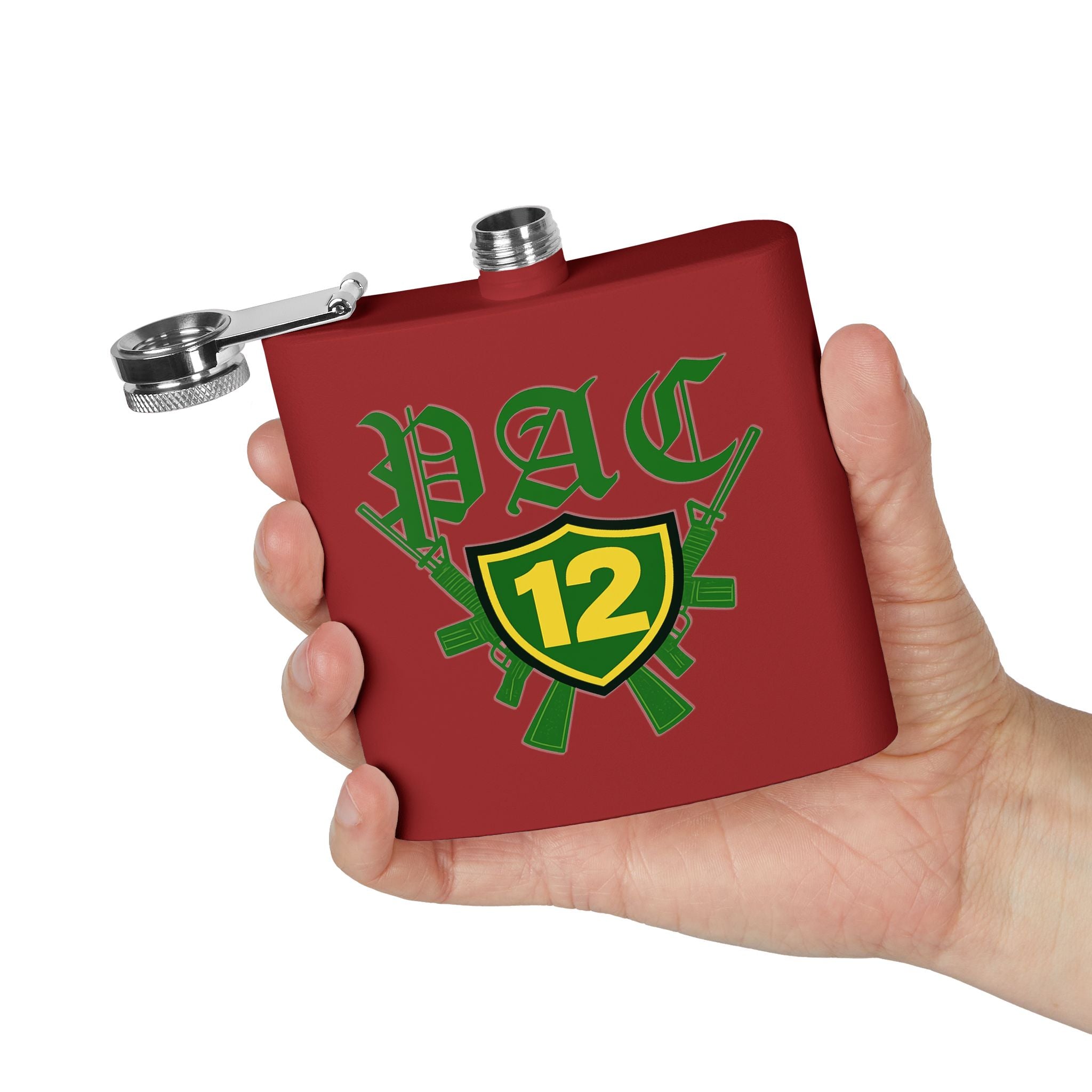 Custom Stainless Steel Flask, 6oz - Unique Gift for Beer Lovers, Groomsmen, Outdoor Adventures, Tailgating, and Celebrations
