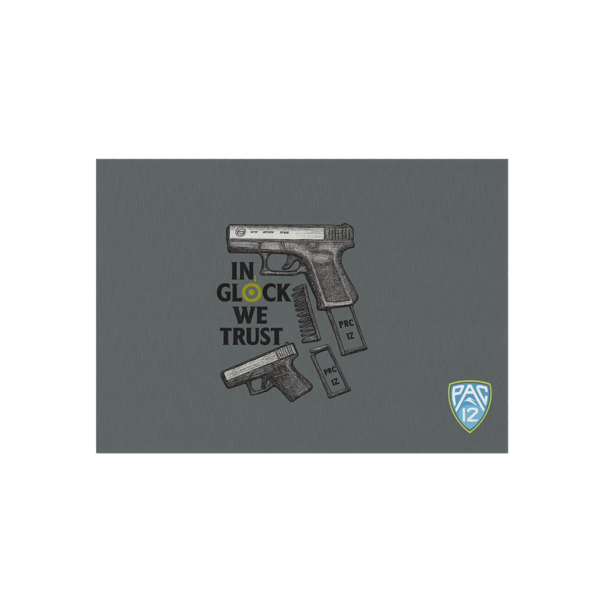 Gun-Themed Outdoor Rug, Ideal for Gun Lovers, Rug for Patios, Home Decor, Man Cave Accessory, Gift for Gun Enthusiasts