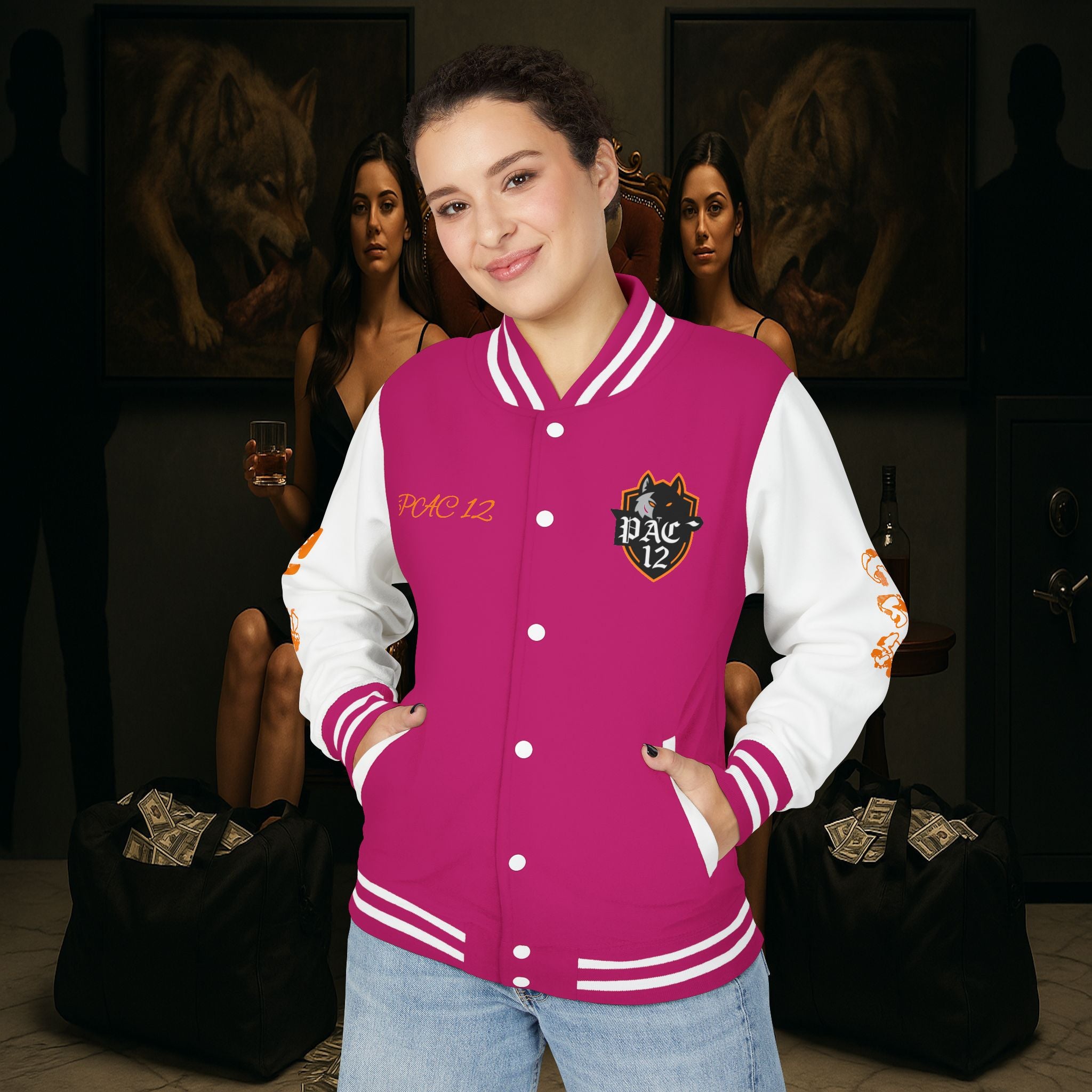 Pac 12 Trendy Letterman Jacket for Enthusiasts