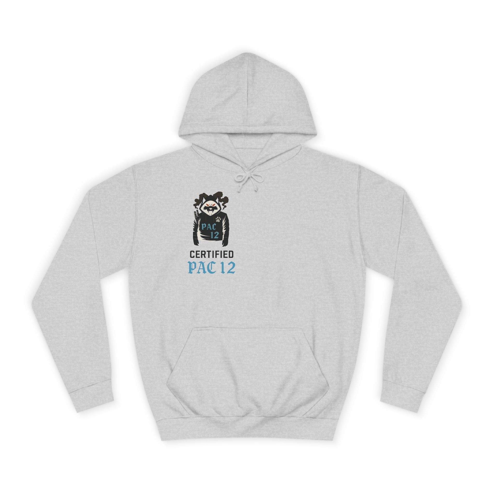 Unisex College Hoodie with Pac 12 Design, Cozy Sweatshirt for College Spirit, Perfect Gift for Students, Campus Wear, Unique Apparel